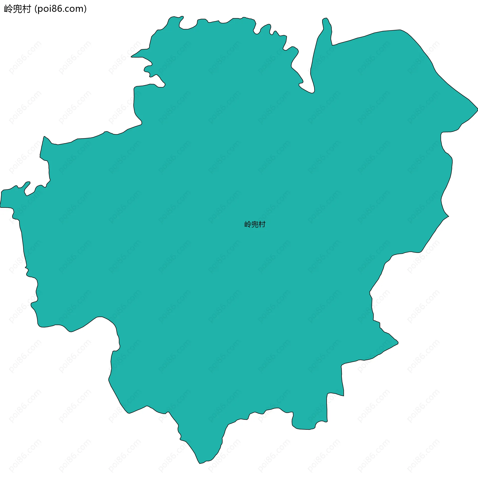 岭兜村边界地图