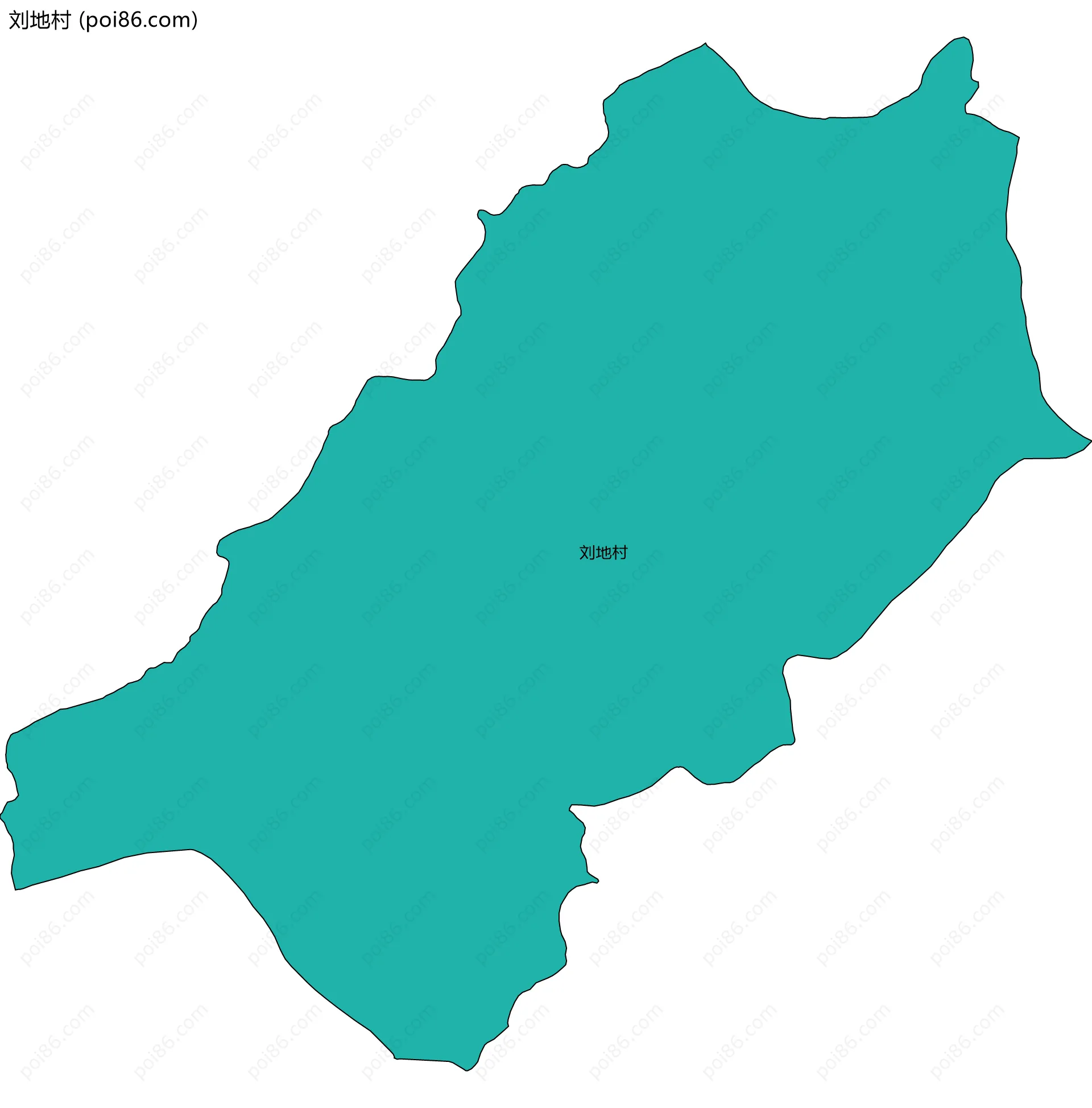 刘地村边界地图