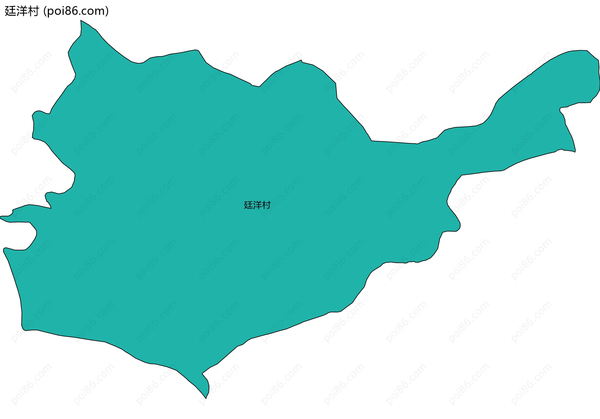 廷洋村边界地图