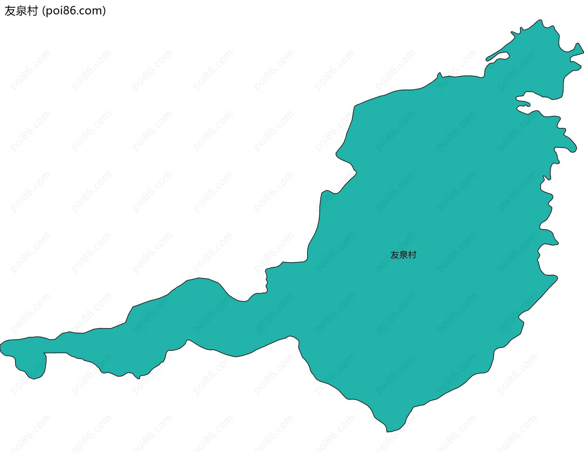友泉村边界地图