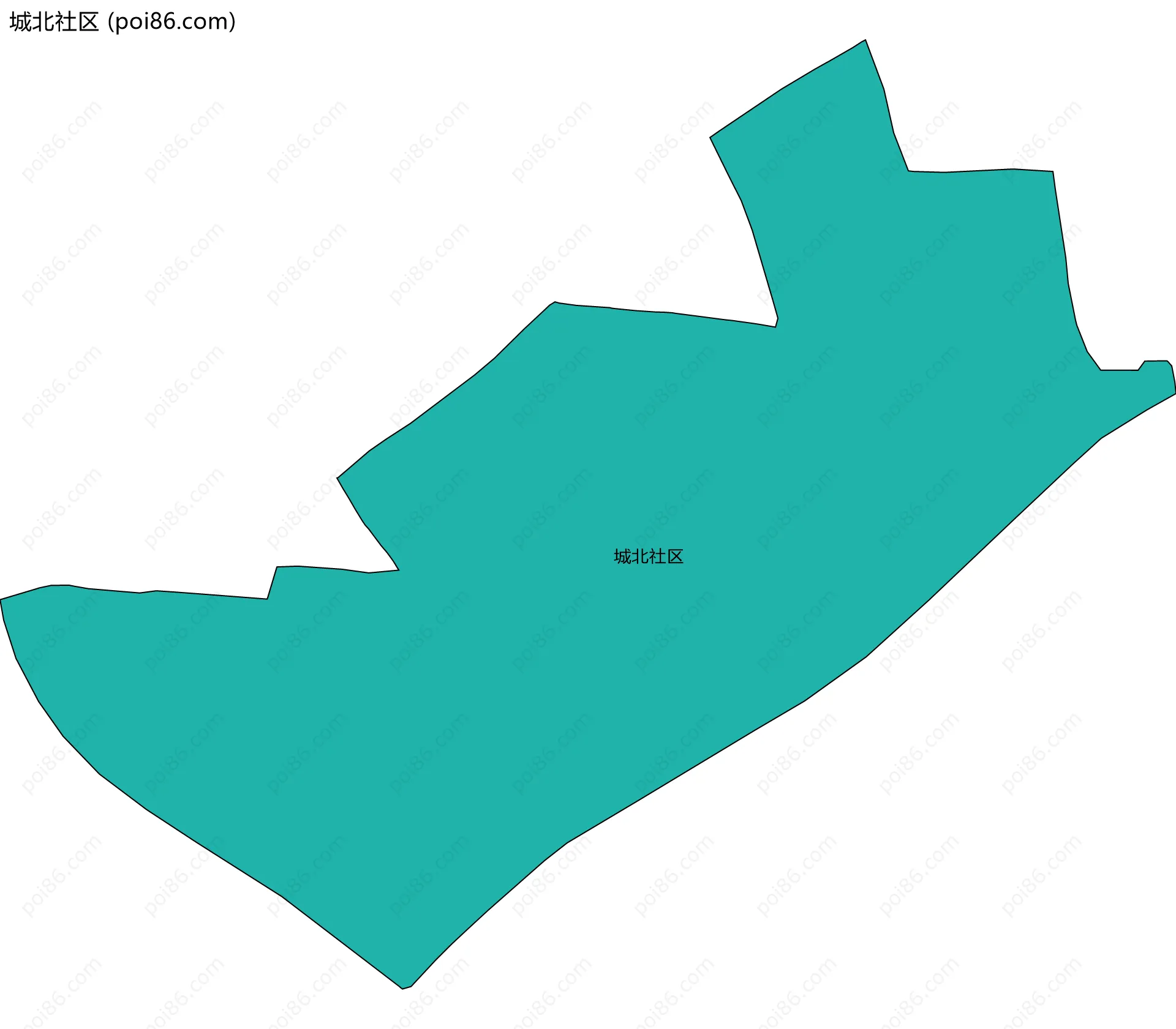 城北社区边界地图