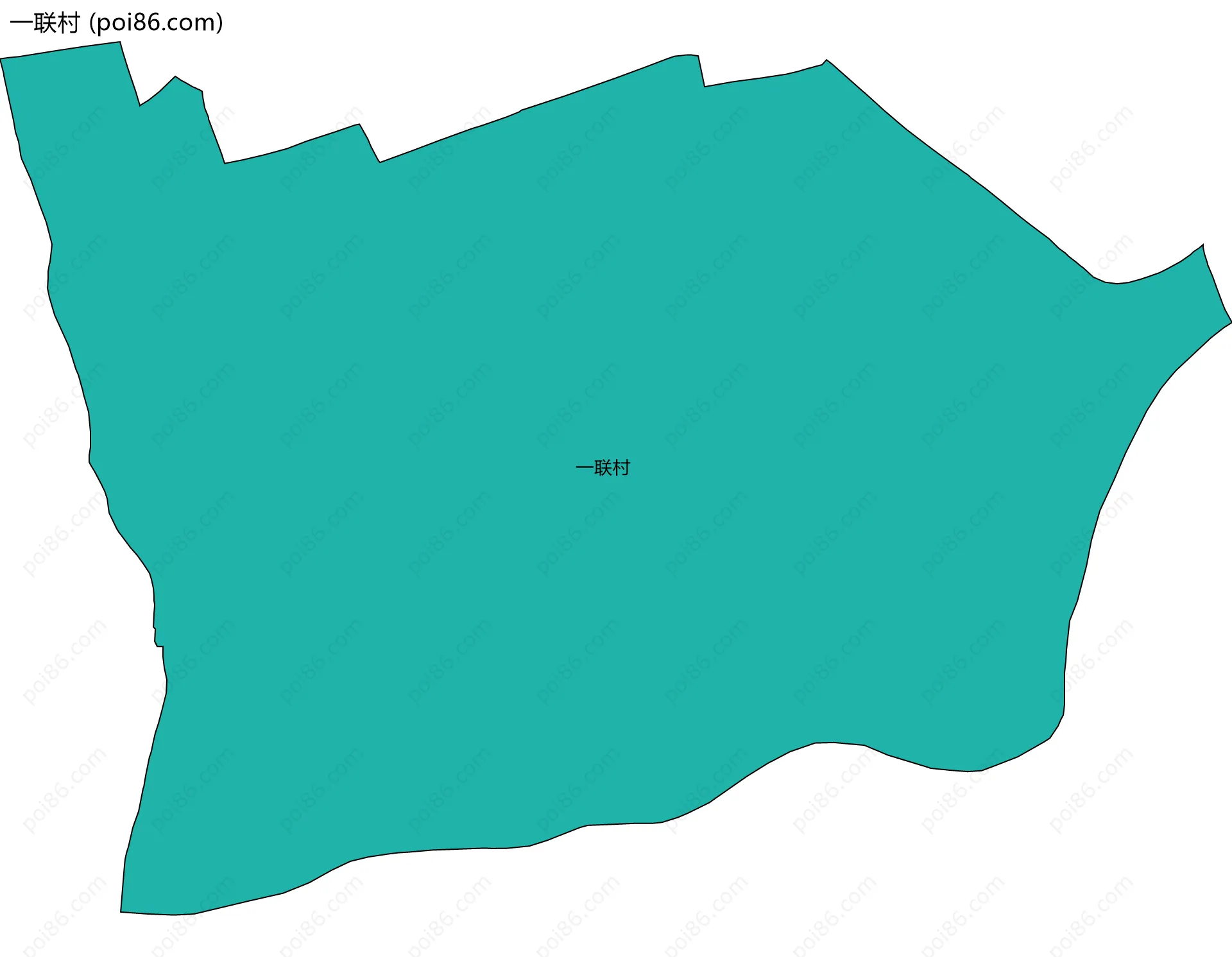 一联村边界地图