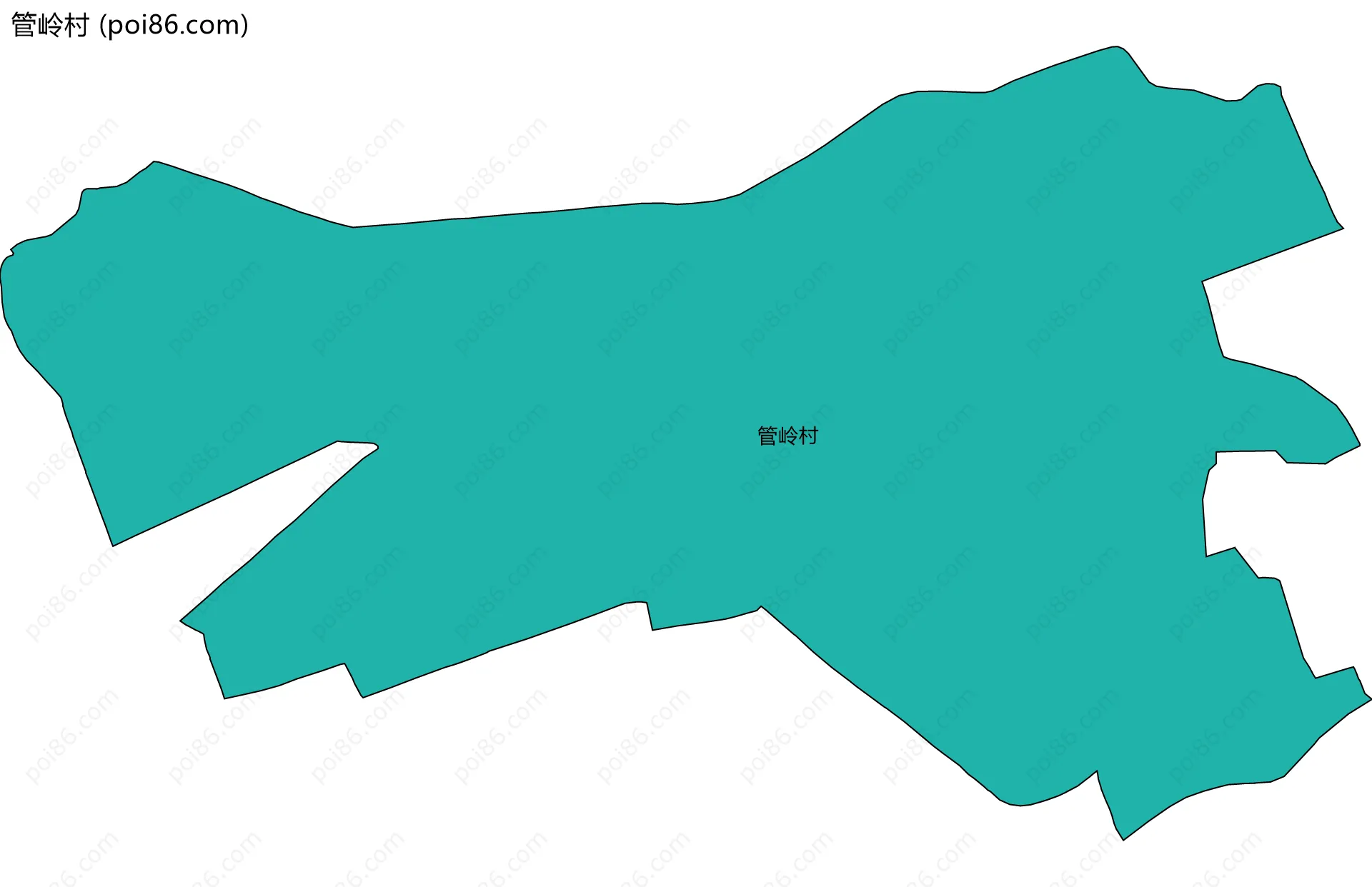 管岭村边界地图