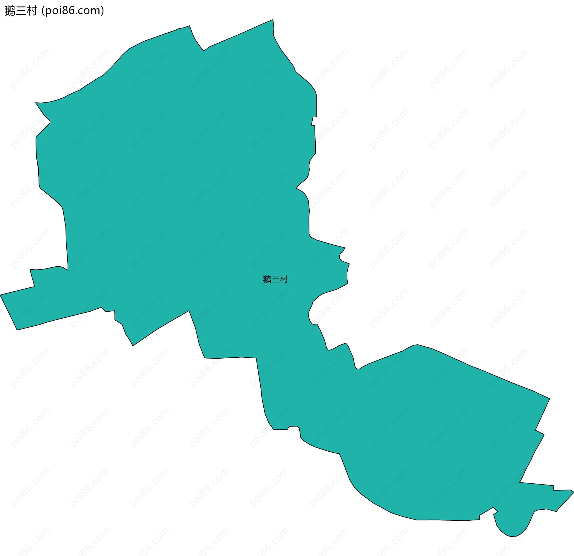 鹅三村边界地图