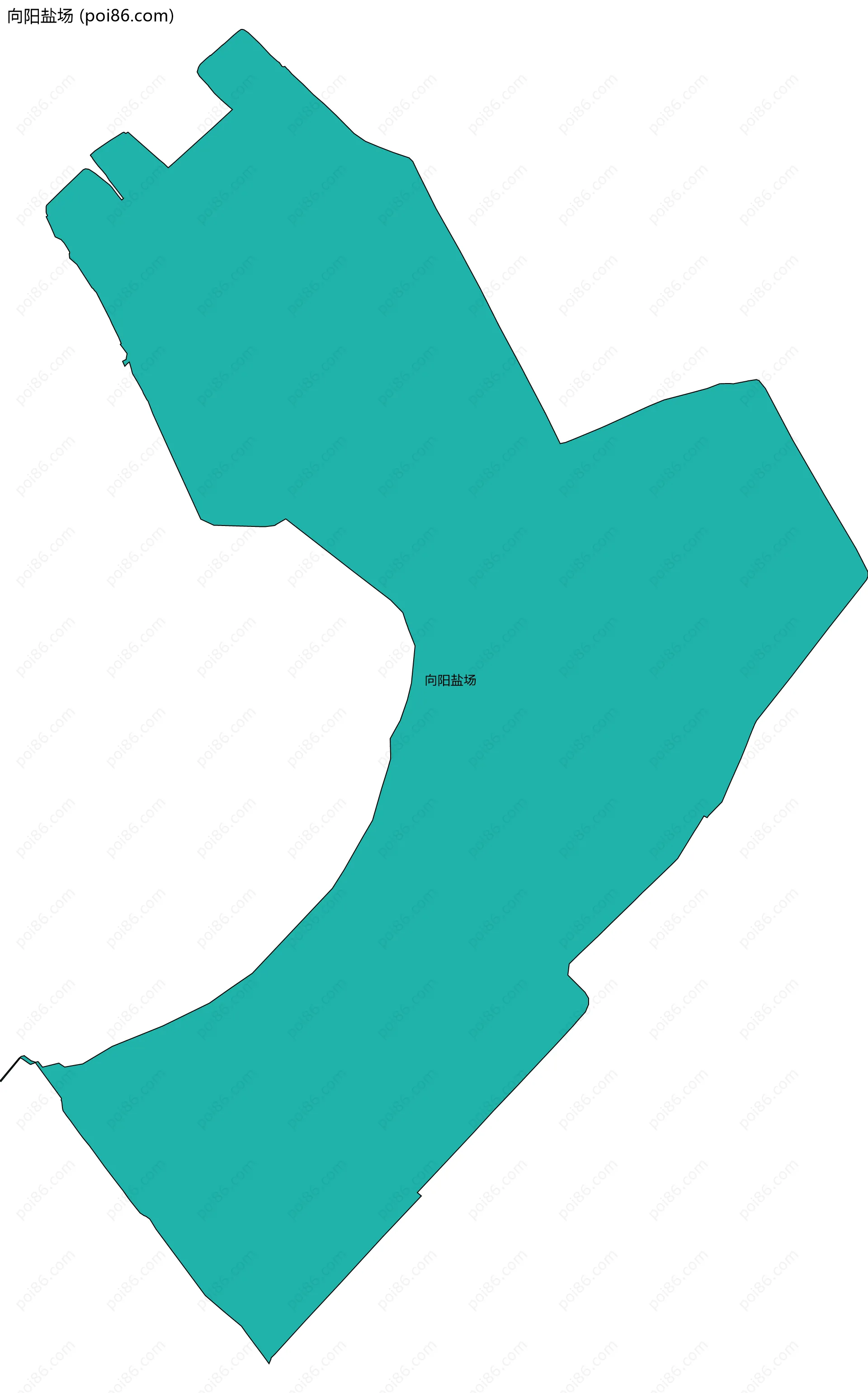向阳盐场边界地图