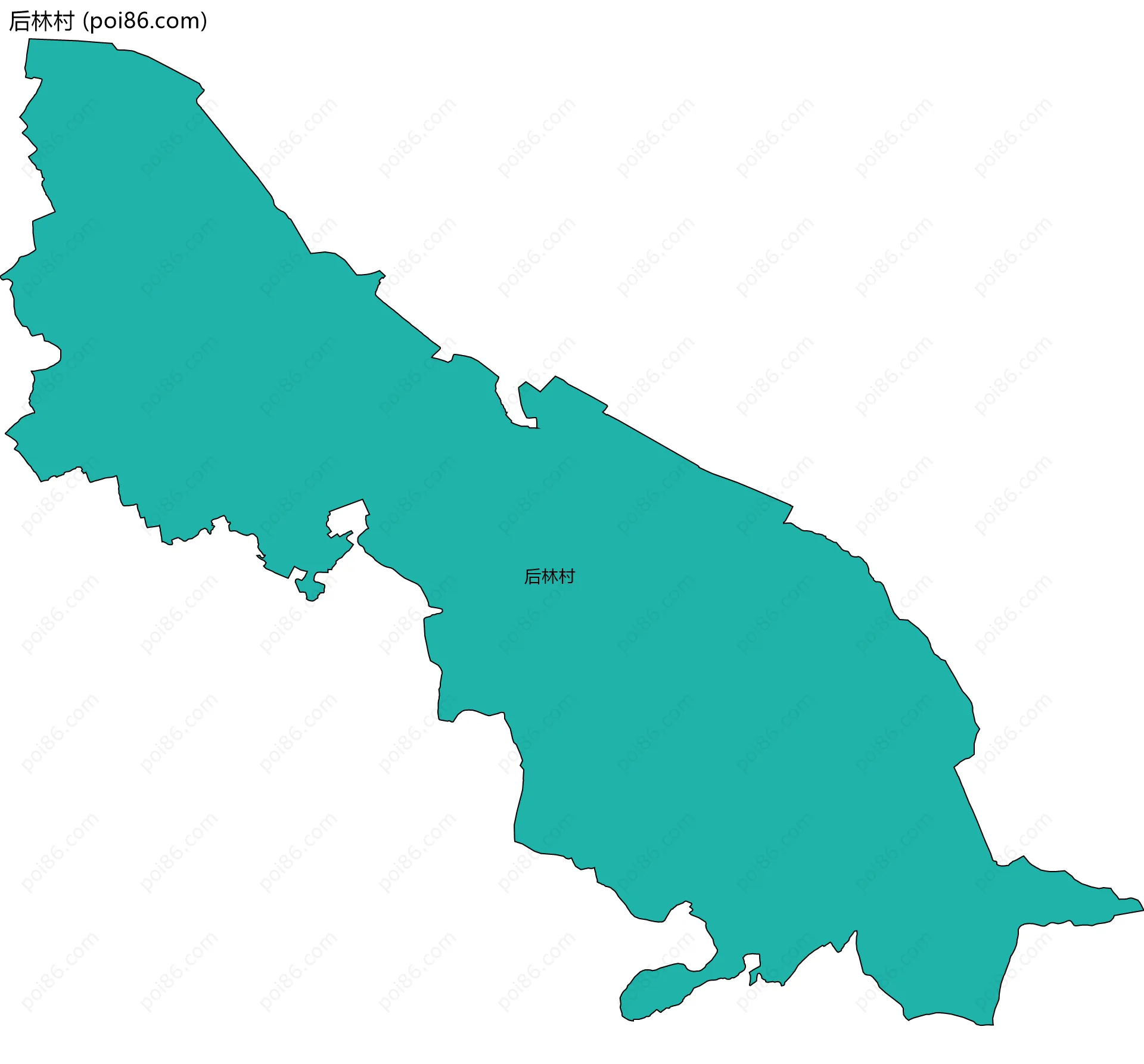 后林村边界地图