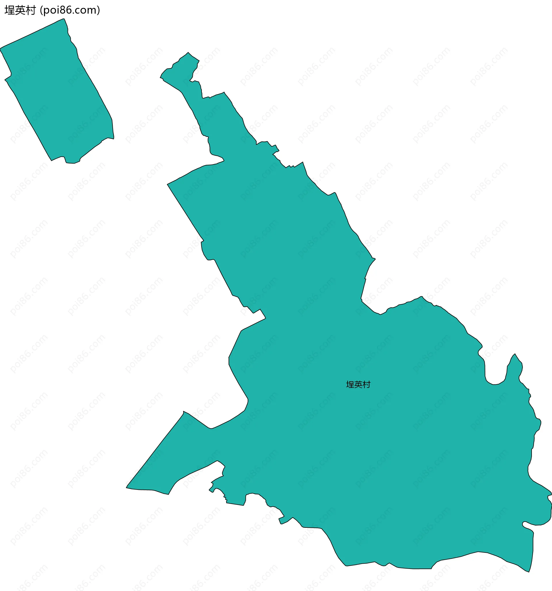 埕英村边界地图