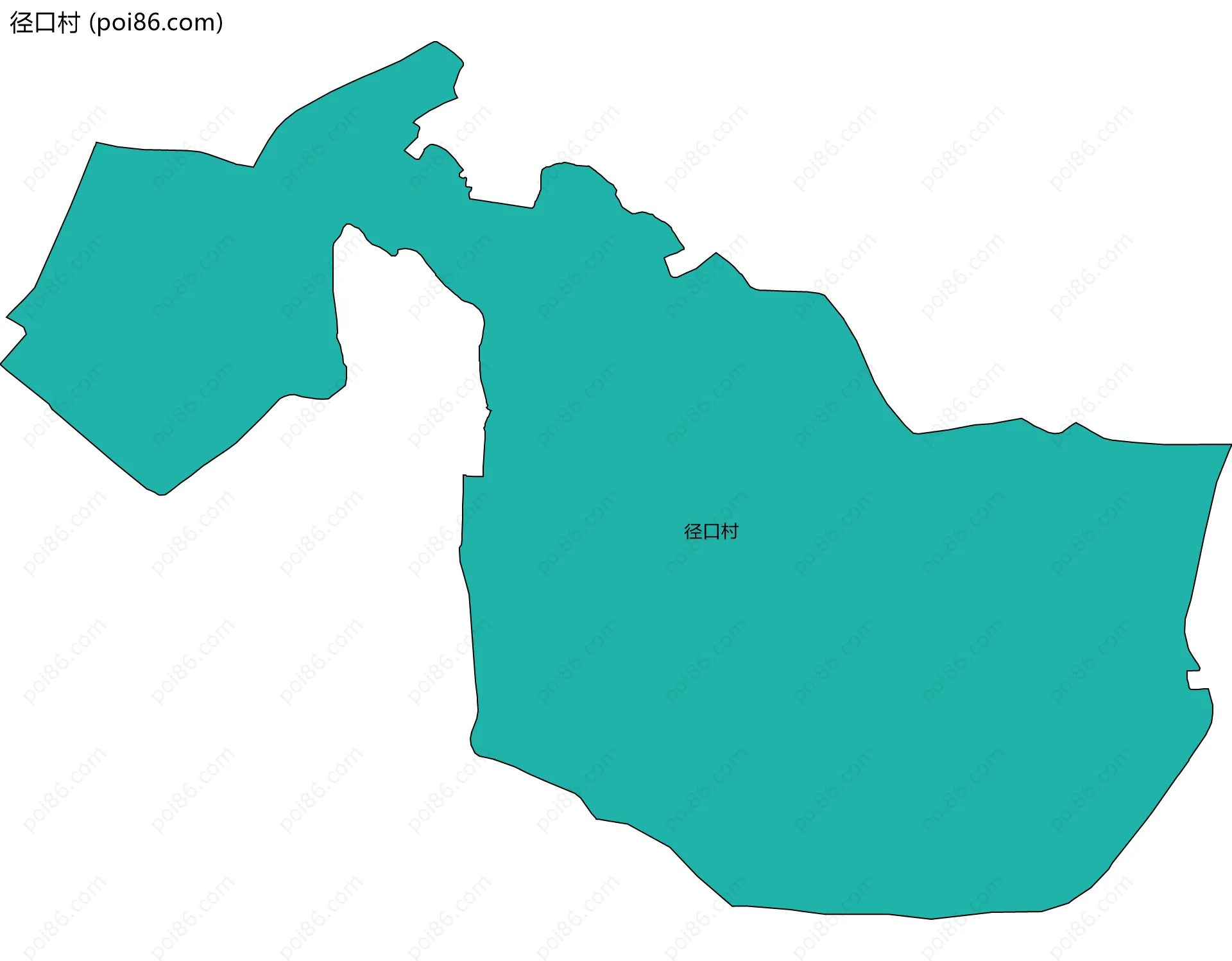 径口村边界地图