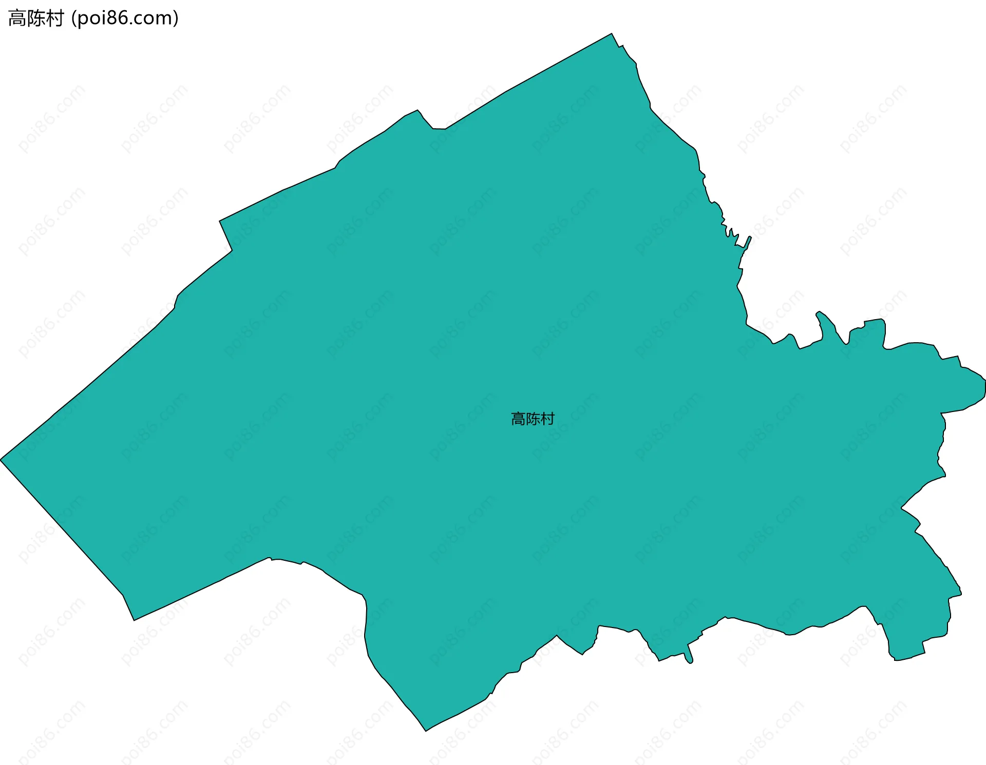 高陈村边界地图