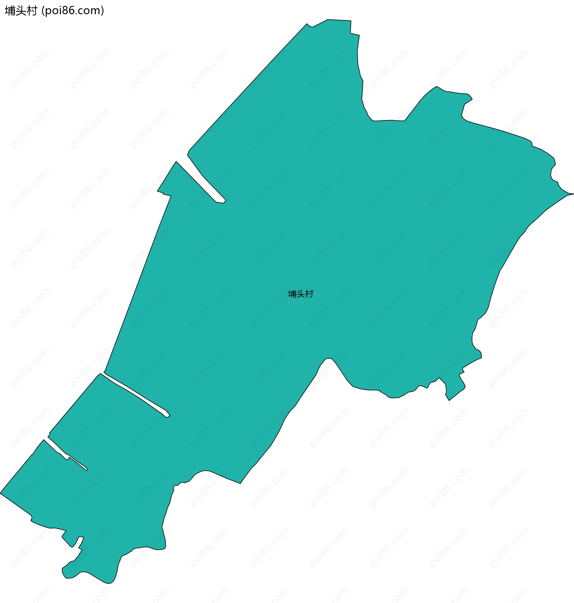 埔头村边界地图