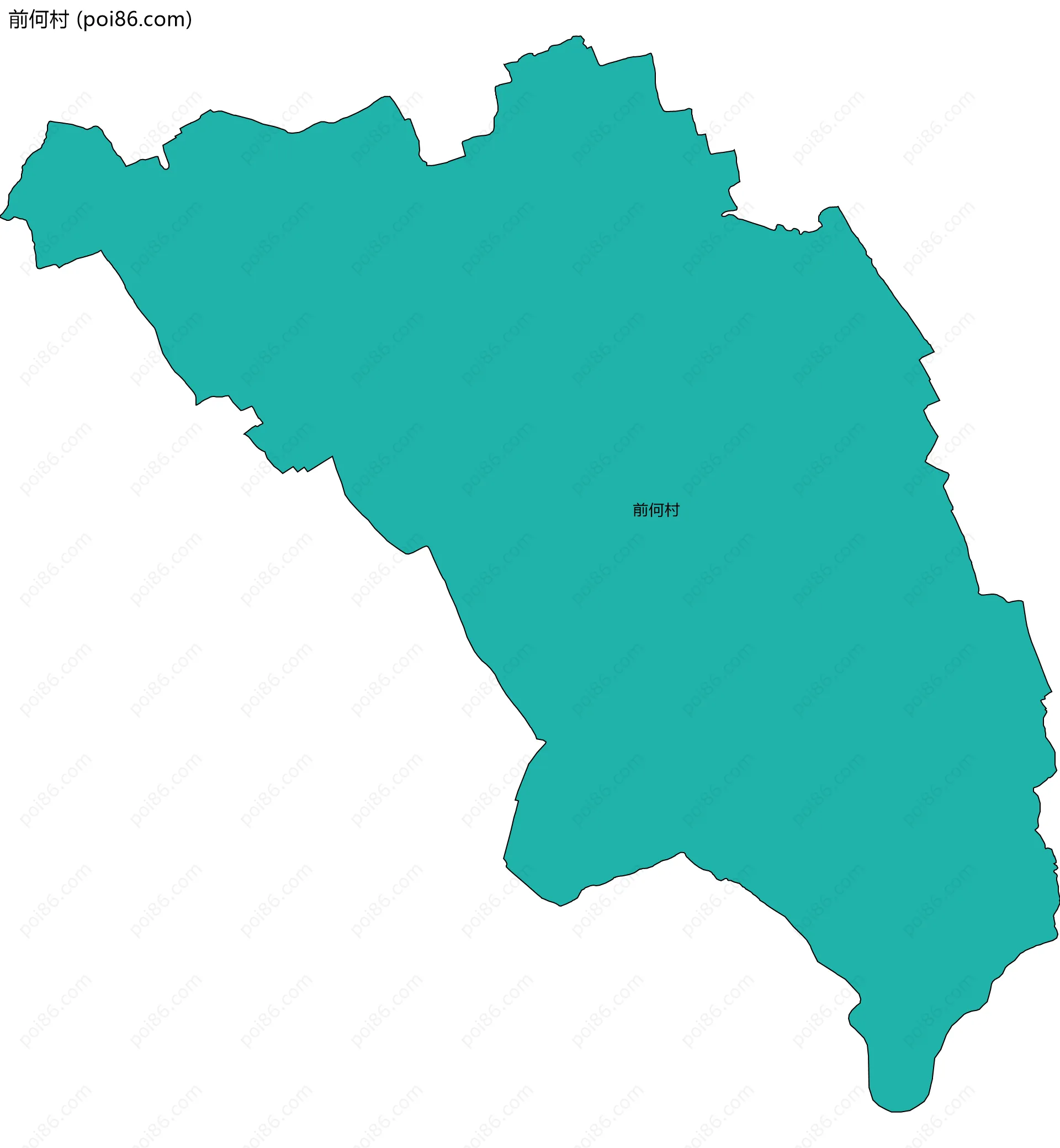 前何村边界地图