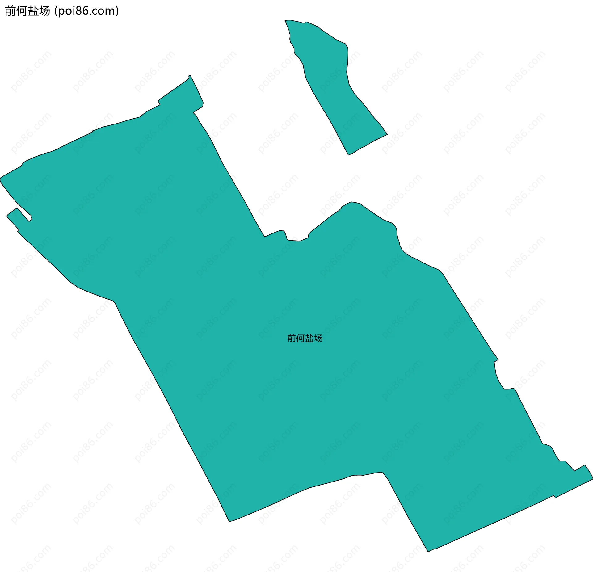 前何盐场边界地图