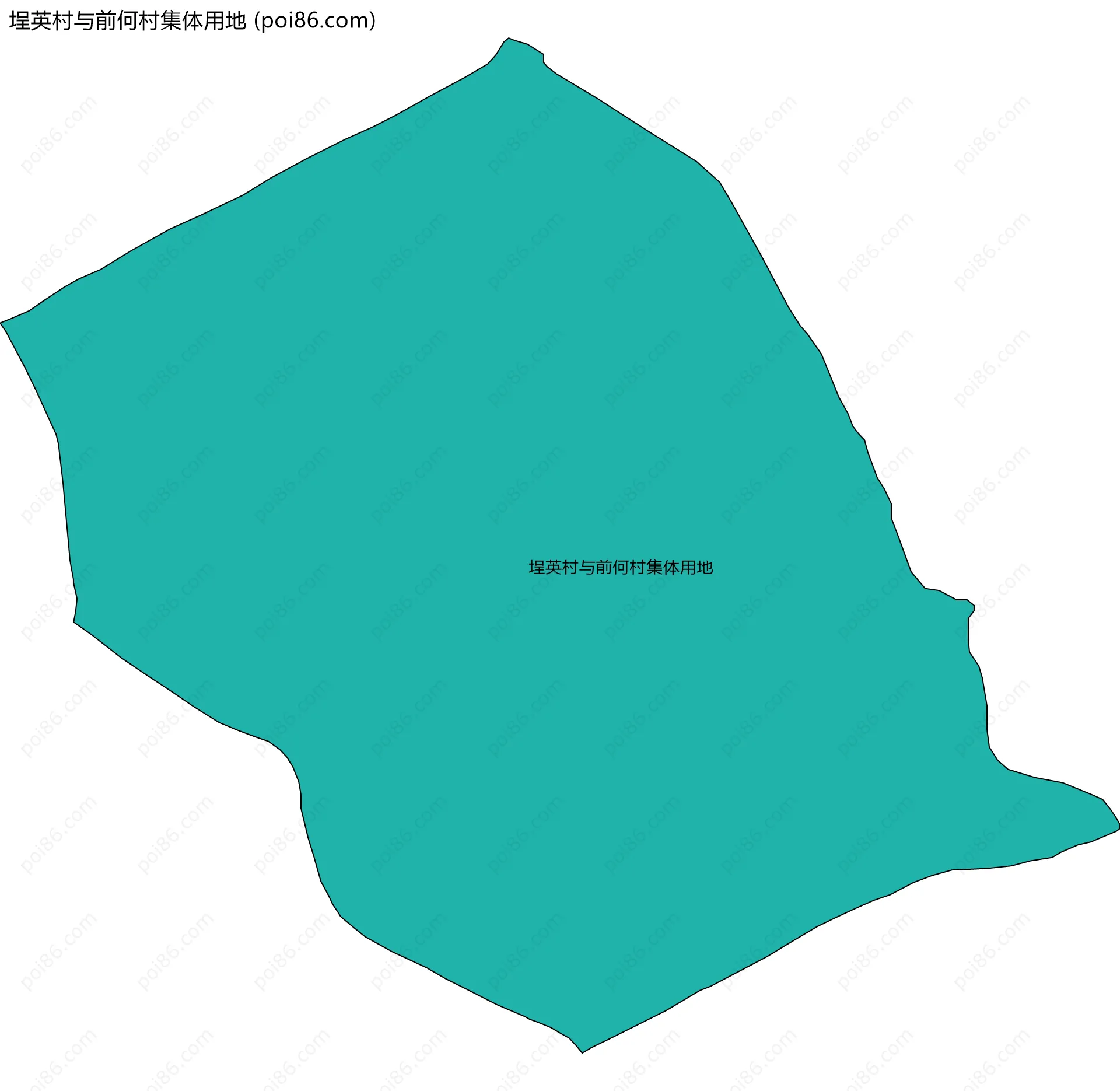 埕英村与前何村集体用地边界地图