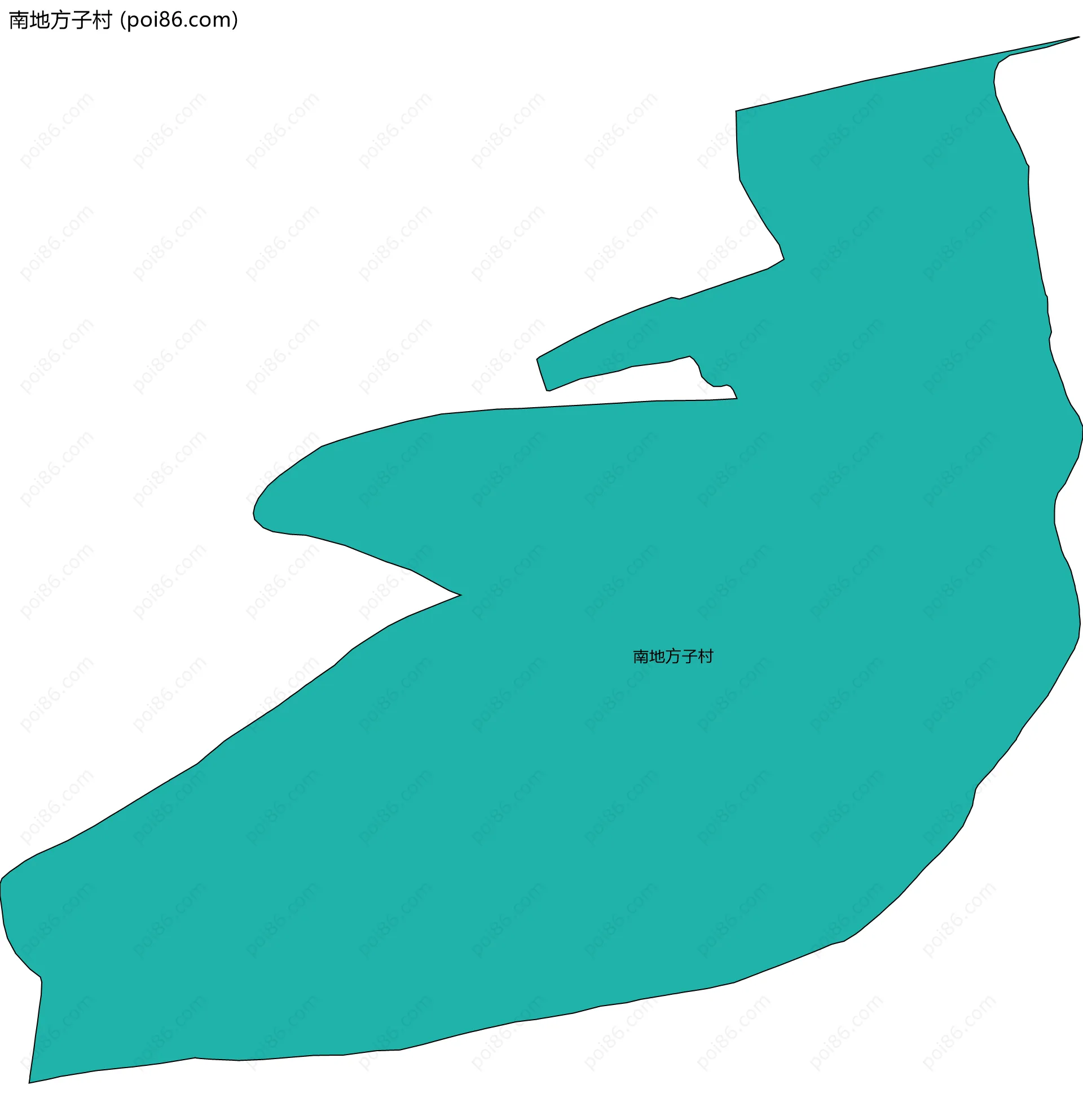 南地方子村边界地图