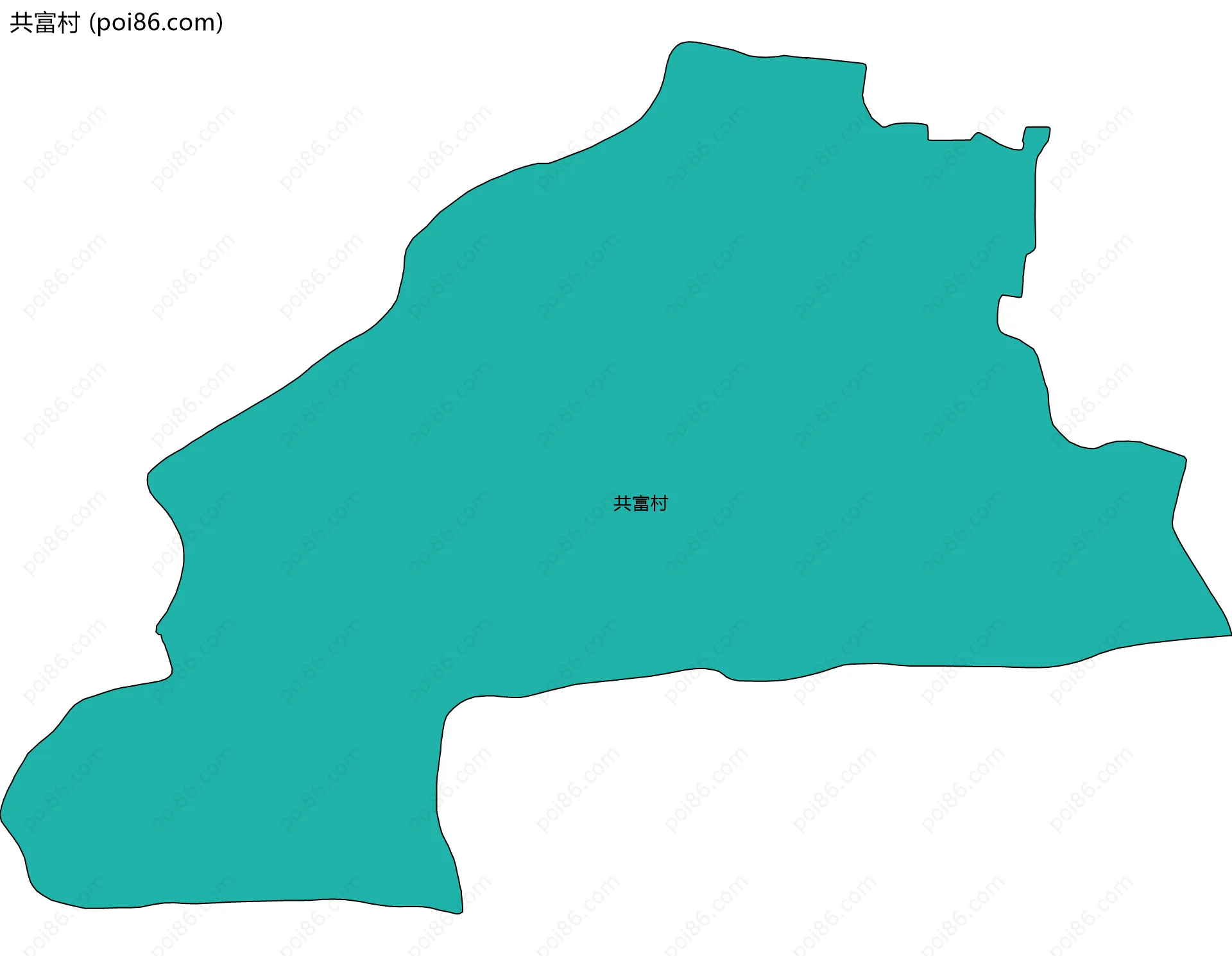 共富村边界地图