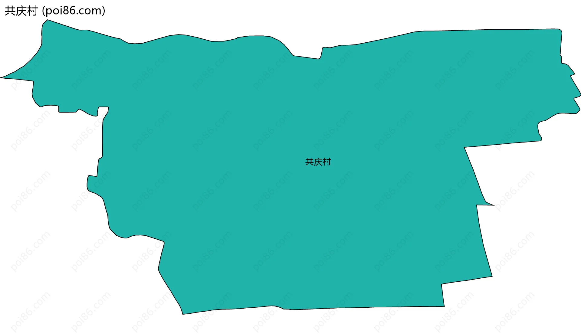 共庆村边界地图