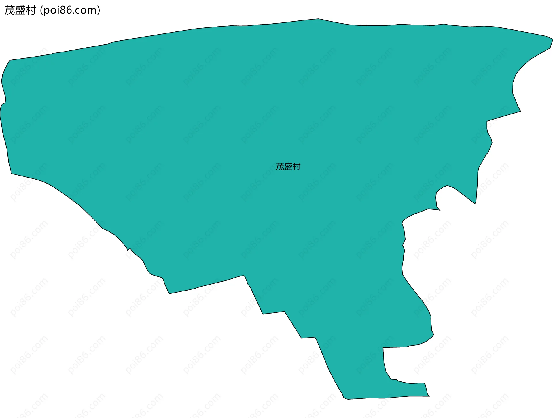 茂盛村边界地图