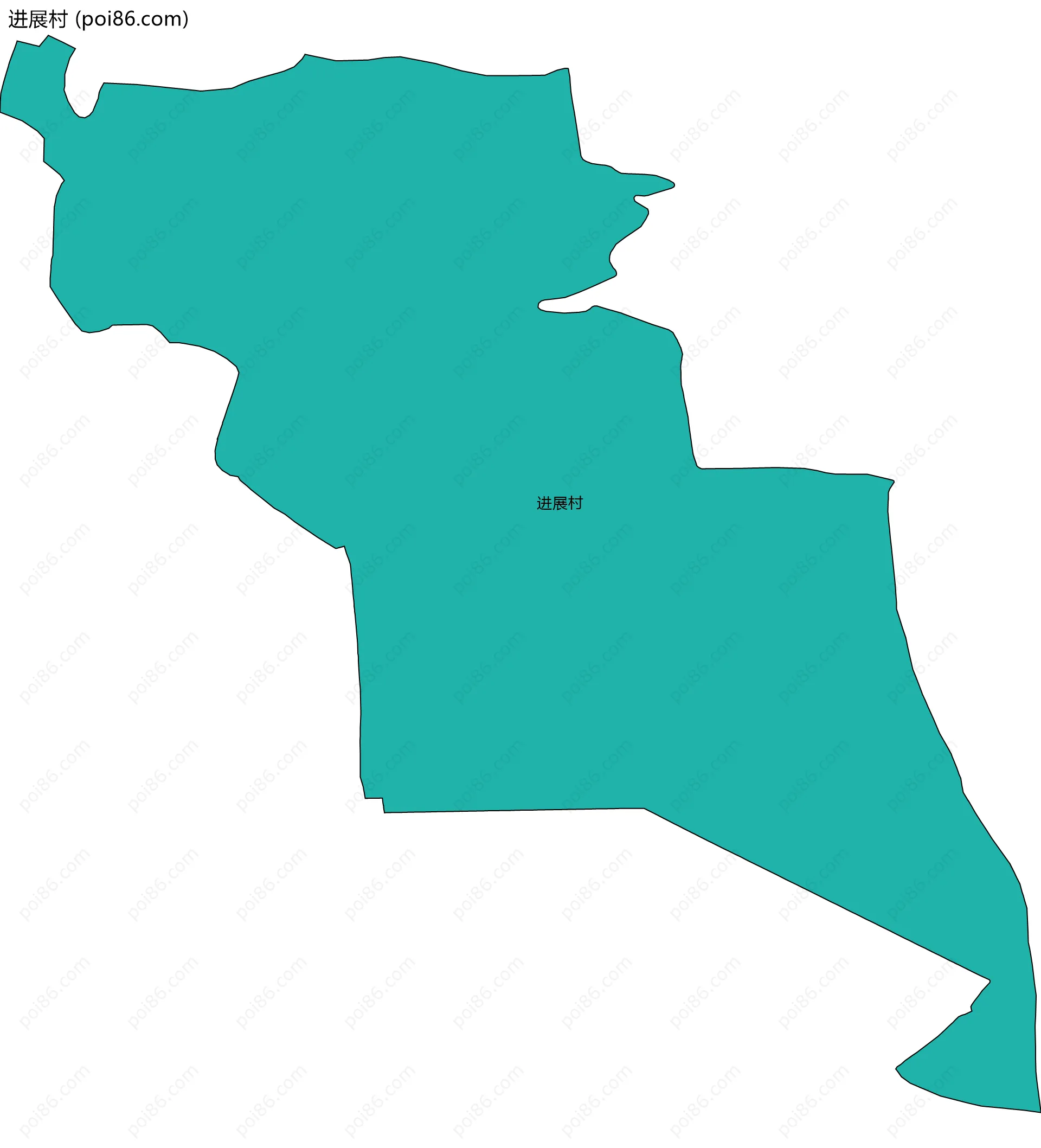 进展村边界地图