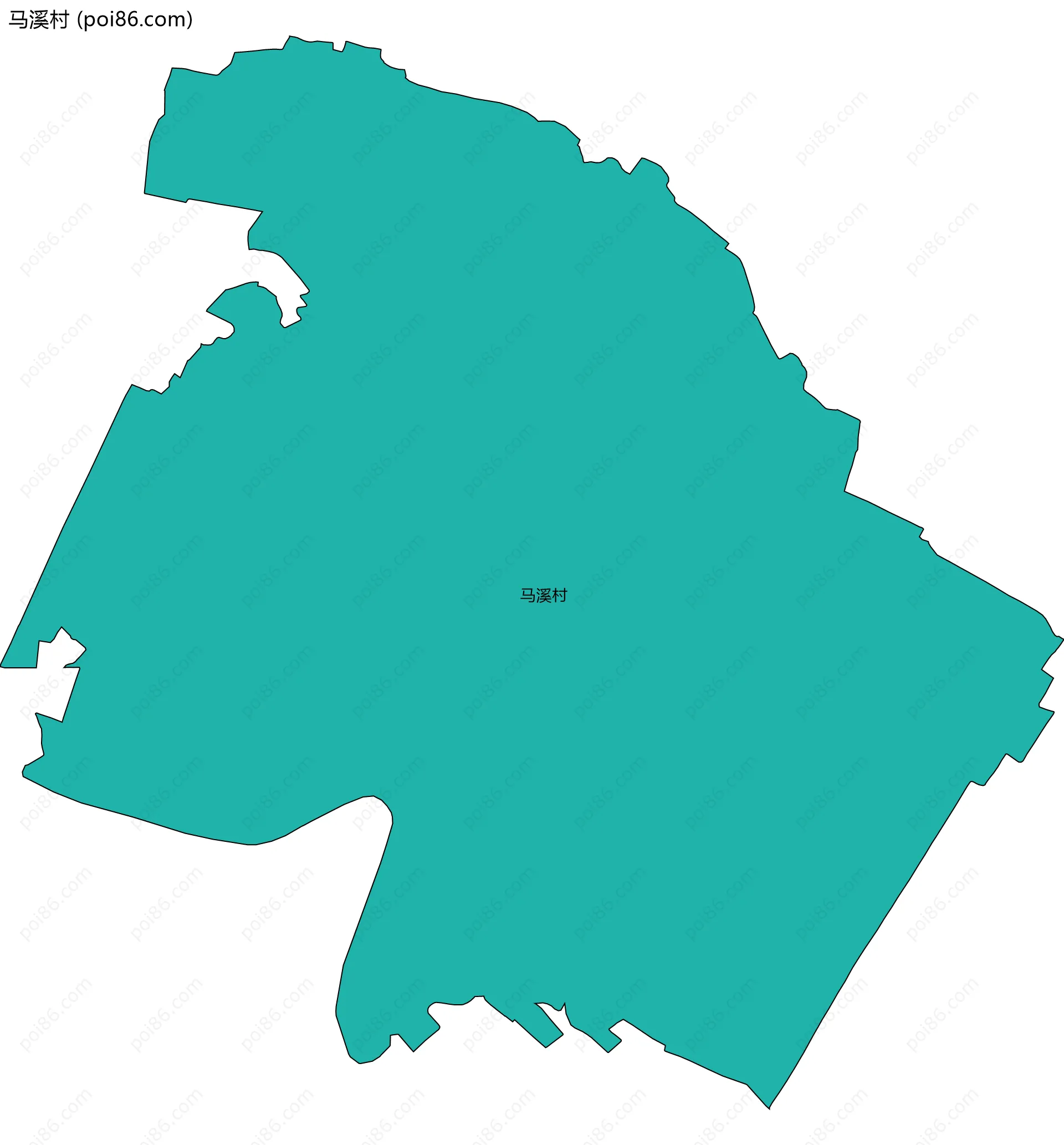 马溪村边界地图