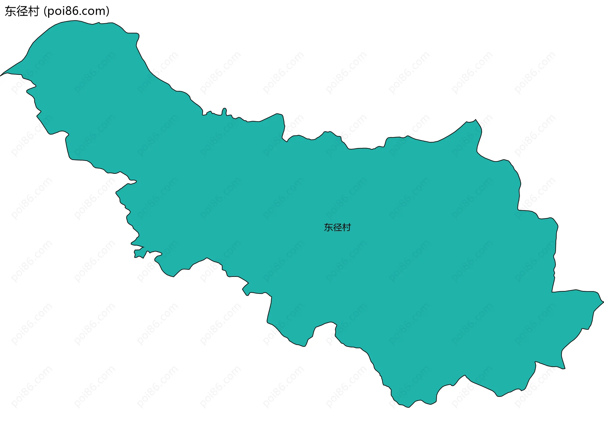 东径村边界地图