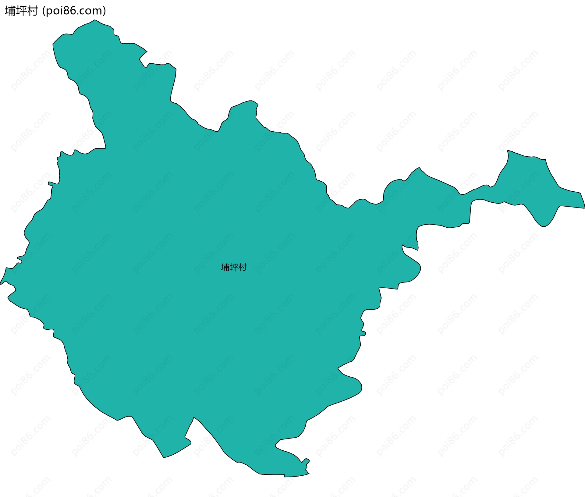 埔坪村边界地图