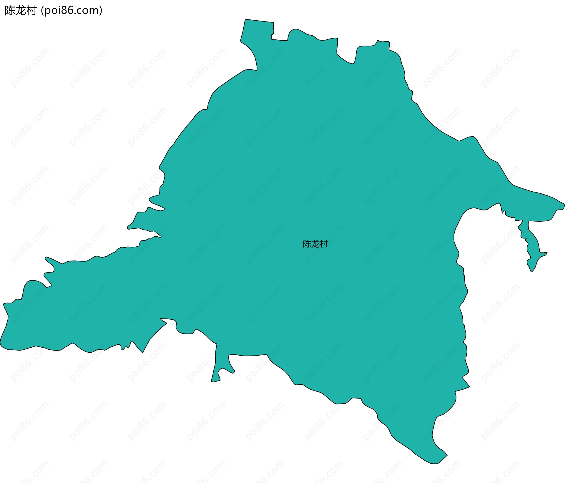 陈龙村边界地图