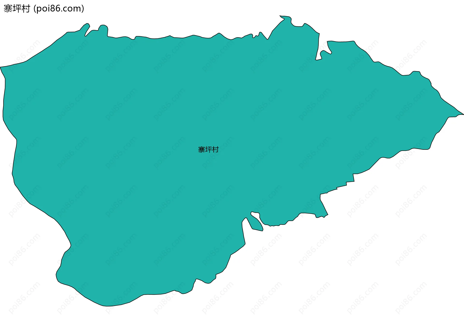 寨坪村边界地图