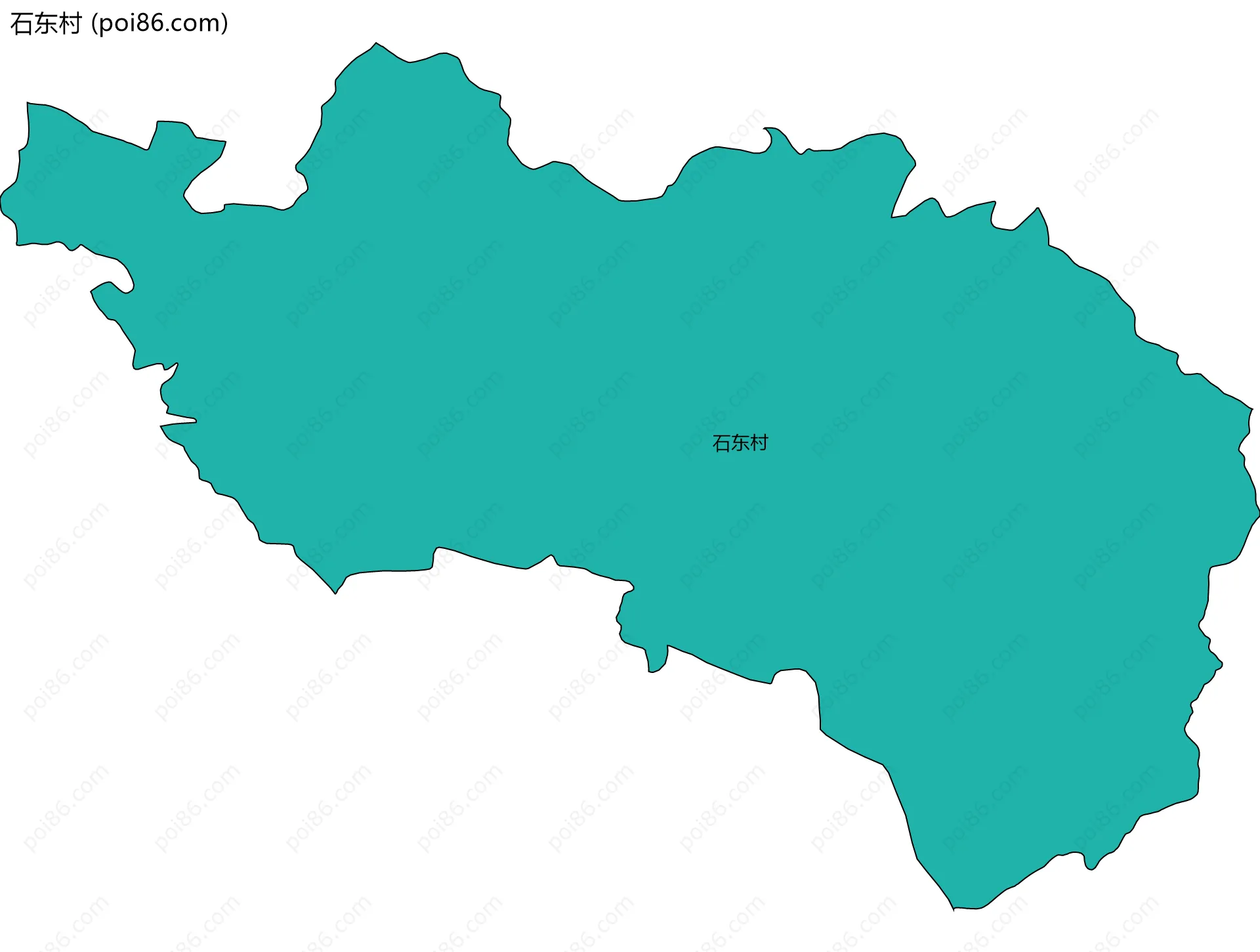 石东村边界地图