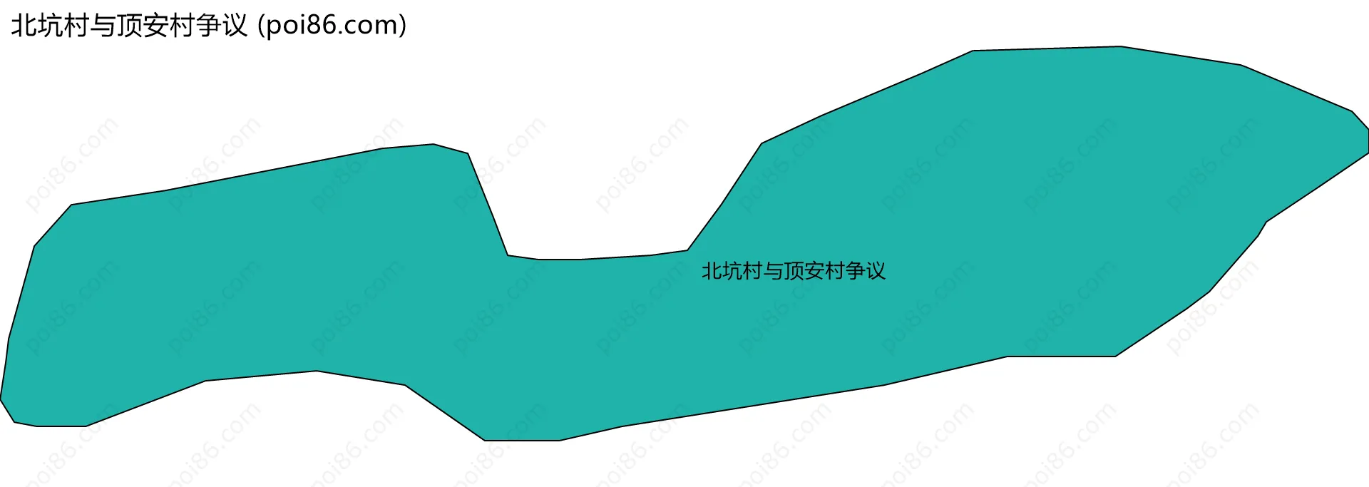 北坑村与顶安村争议边界地图