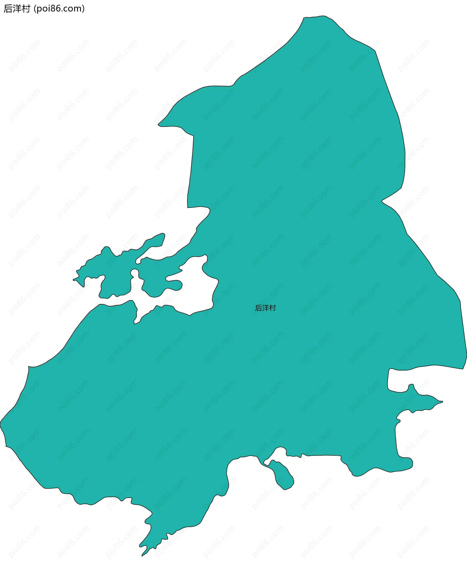 后洋村边界地图