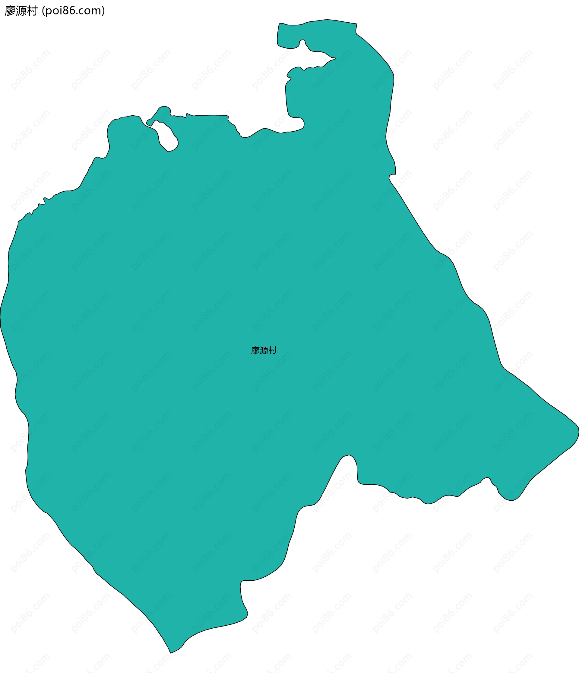 廖源村边界地图