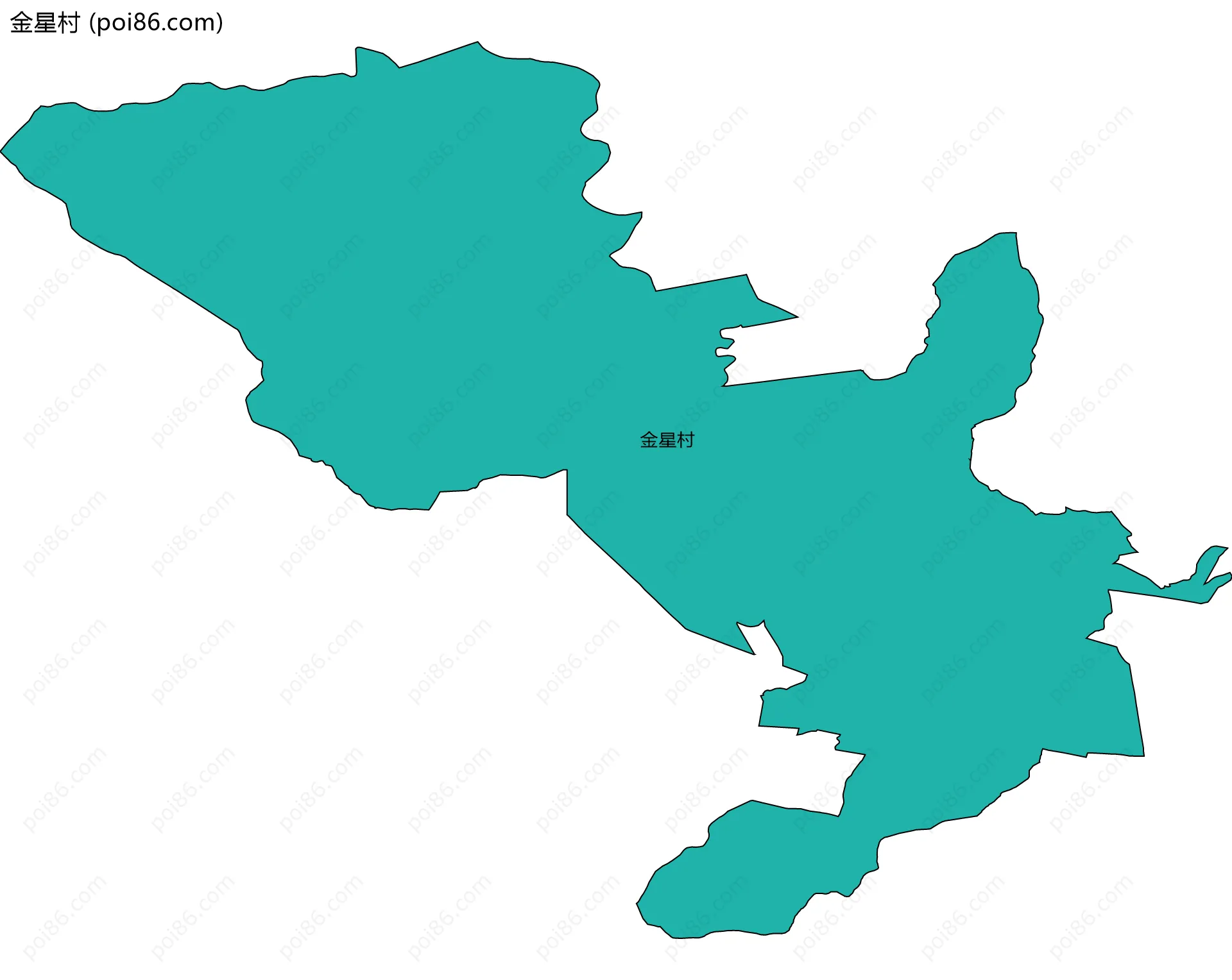 金星村边界地图