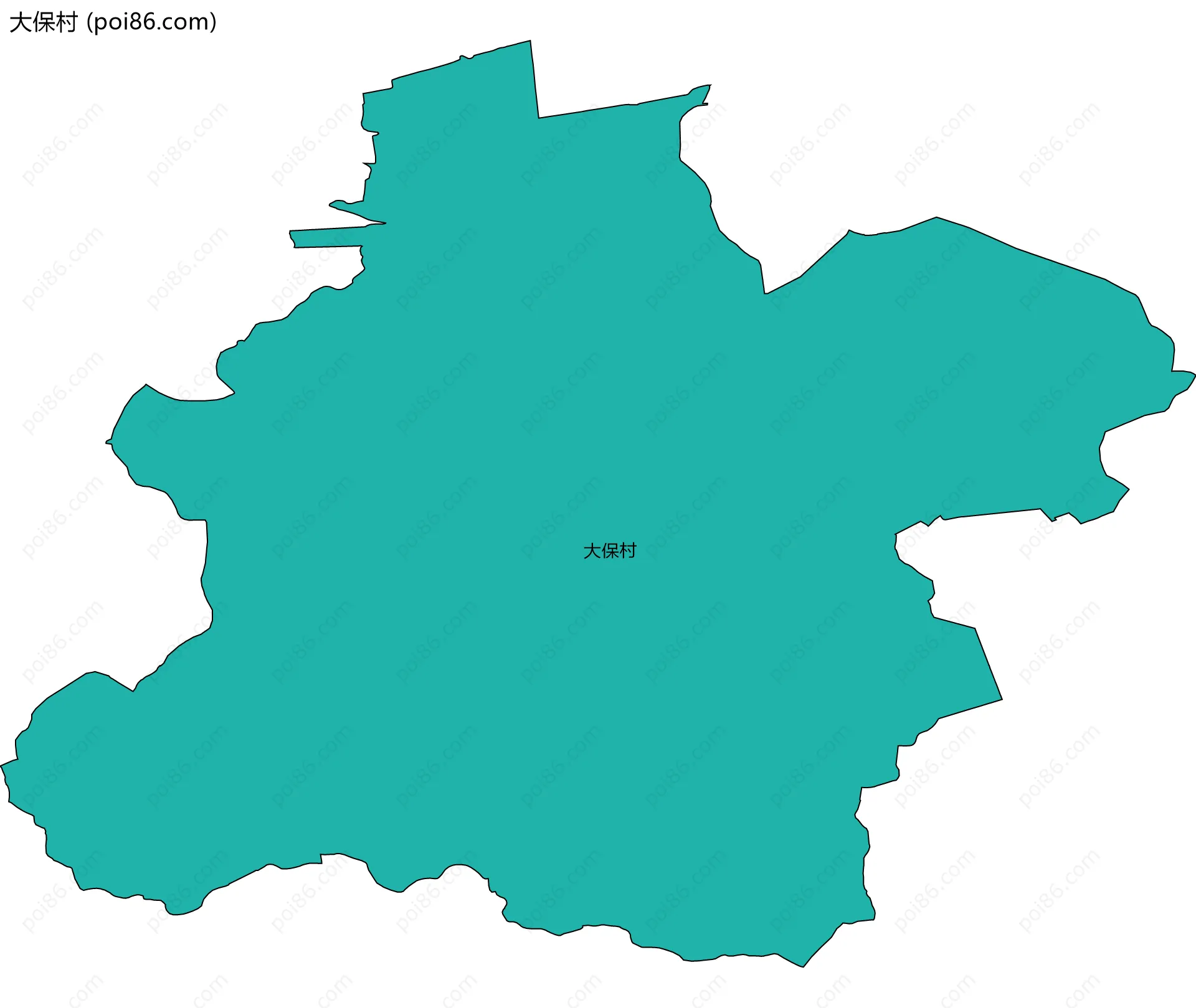 大保村边界地图