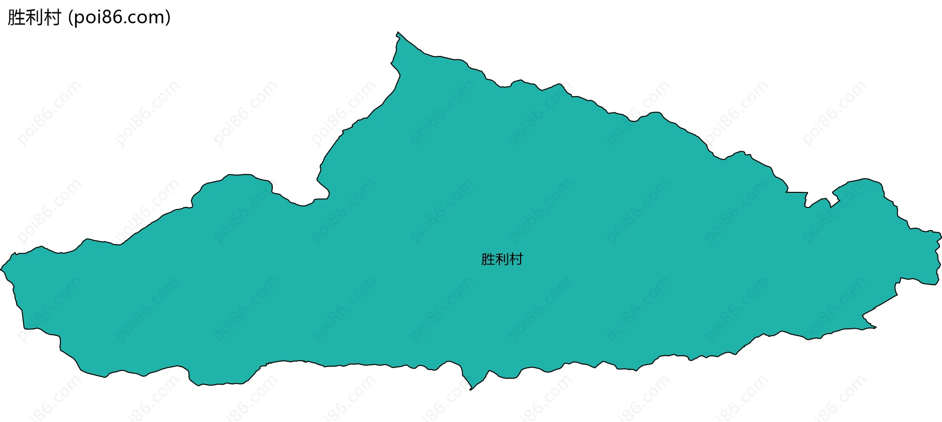 胜利村边界地图