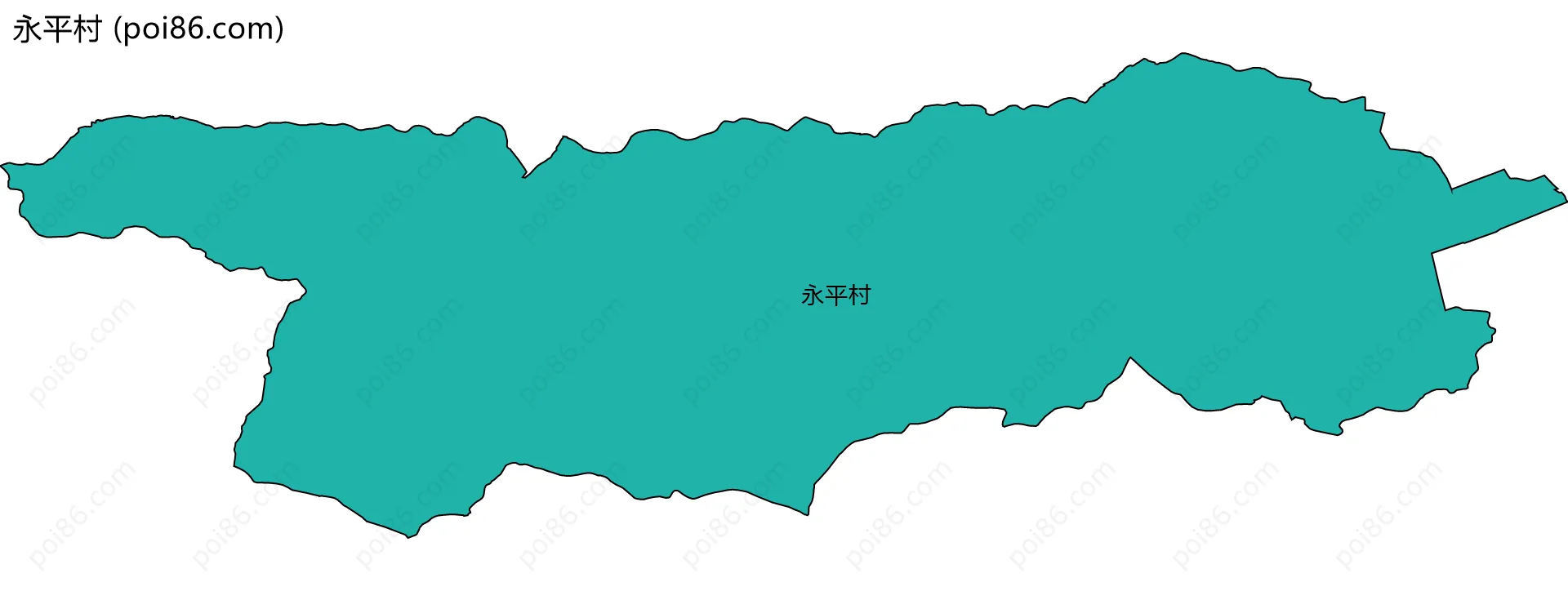 永平村边界地图