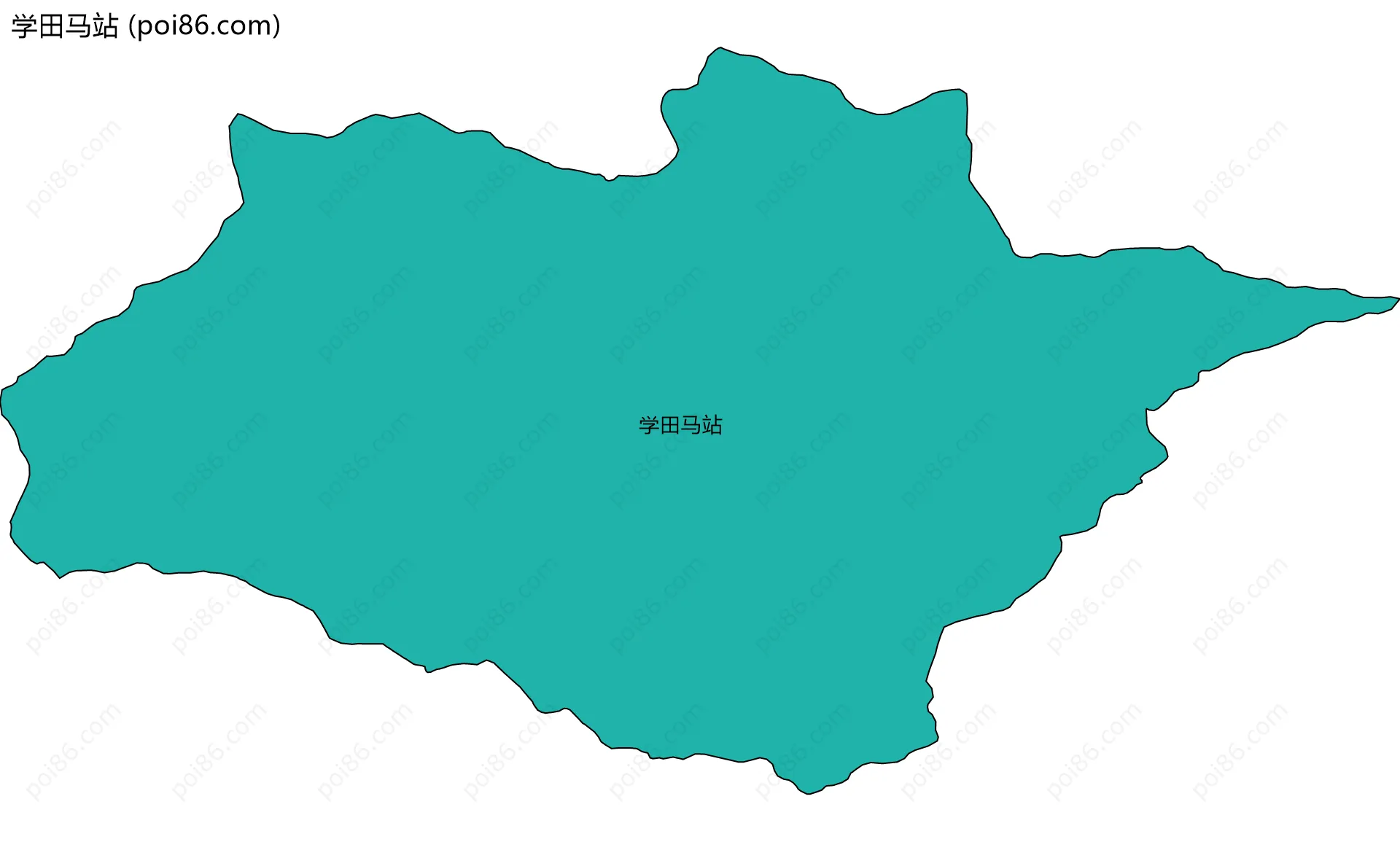 学田马站边界地图