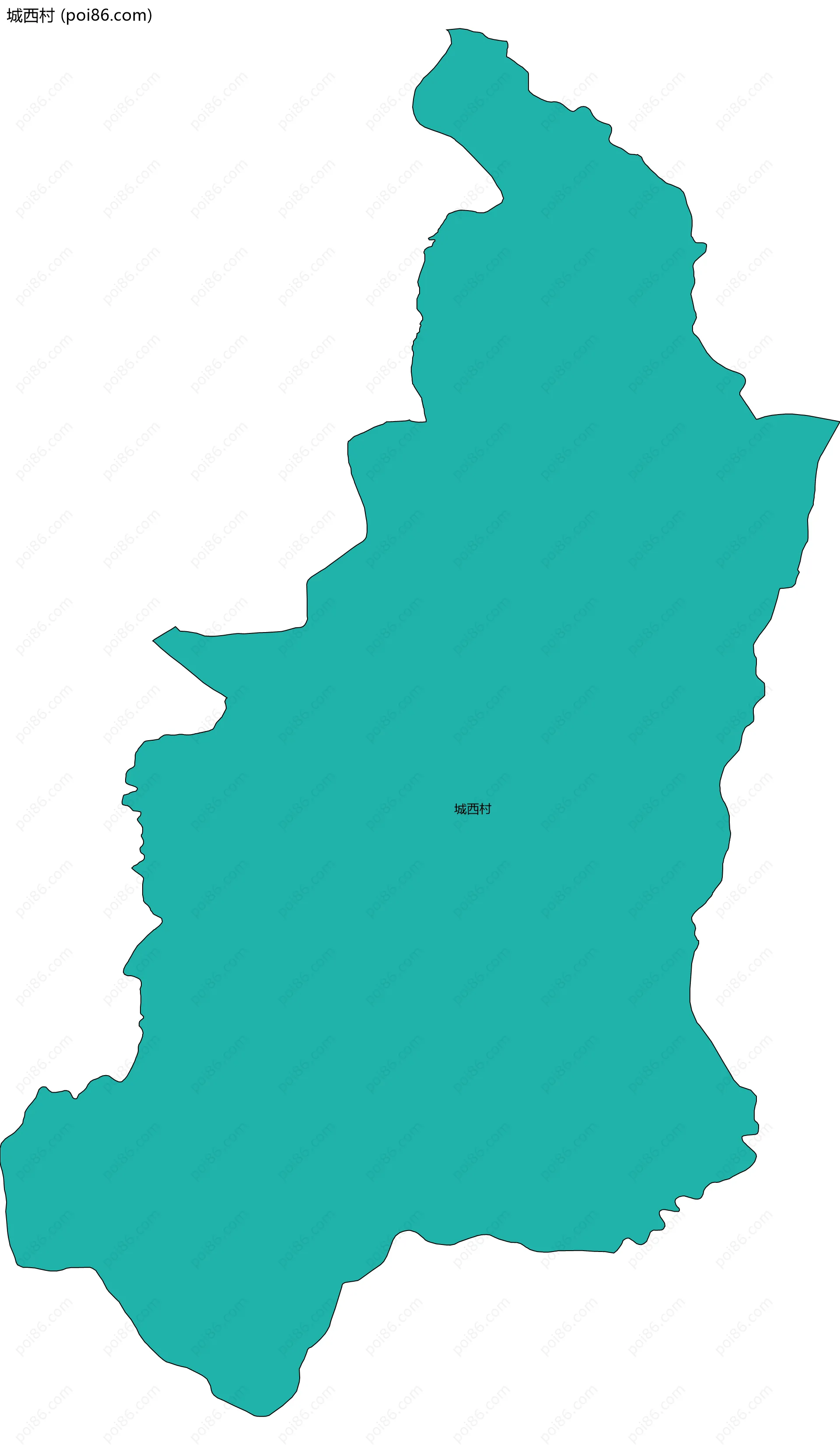 城西村边界地图