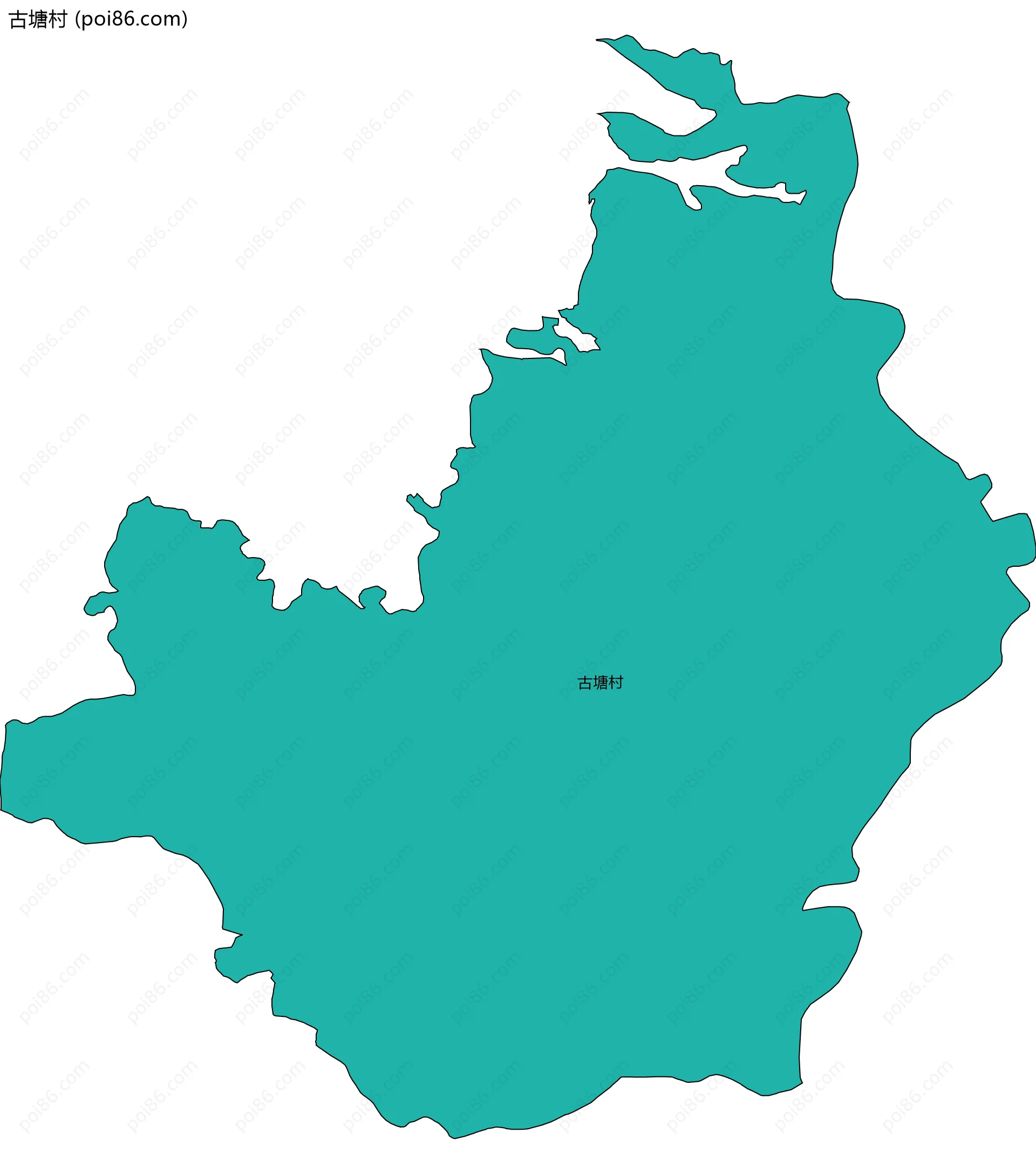 古塘村边界地图