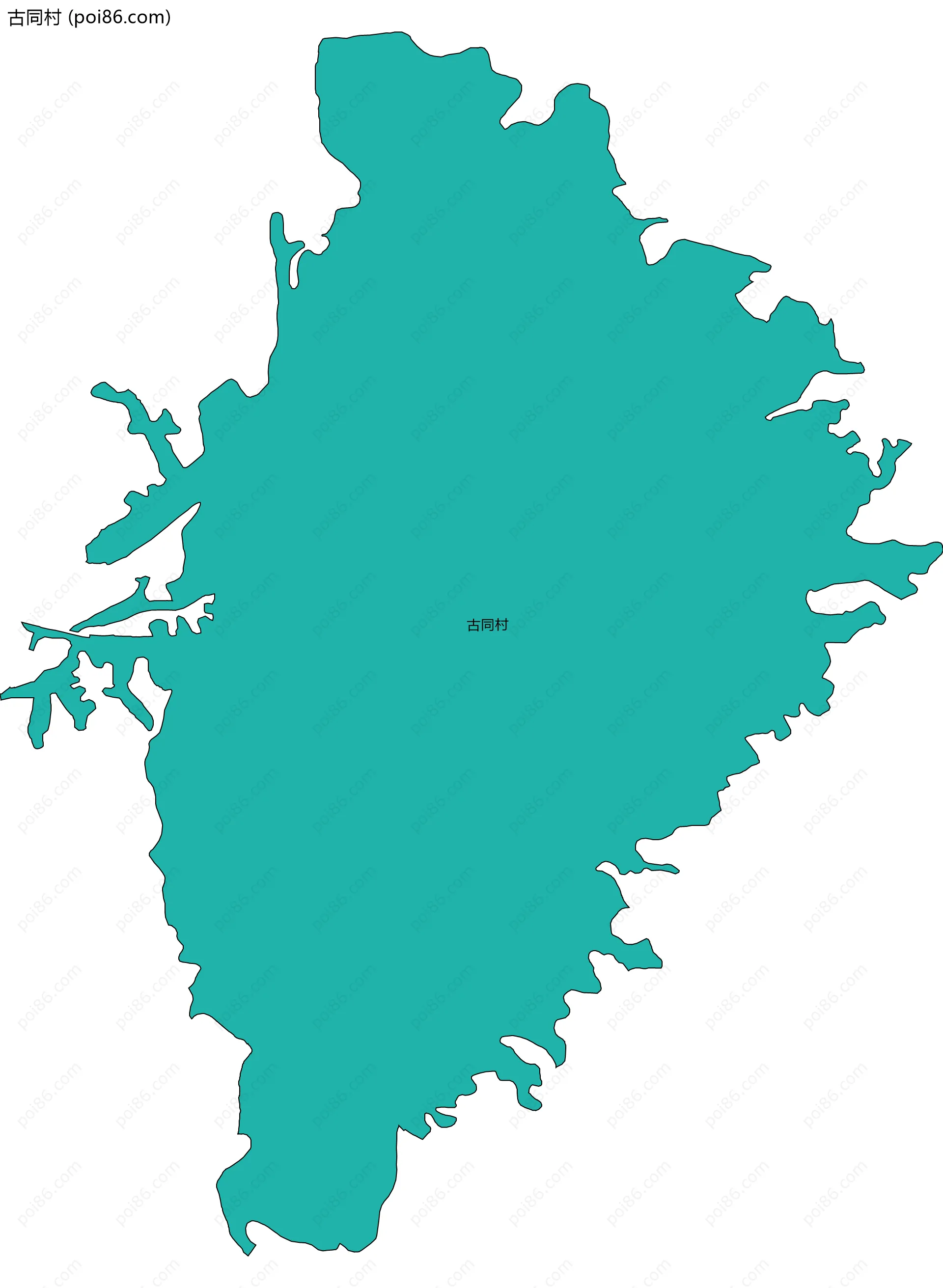 古同村边界地图