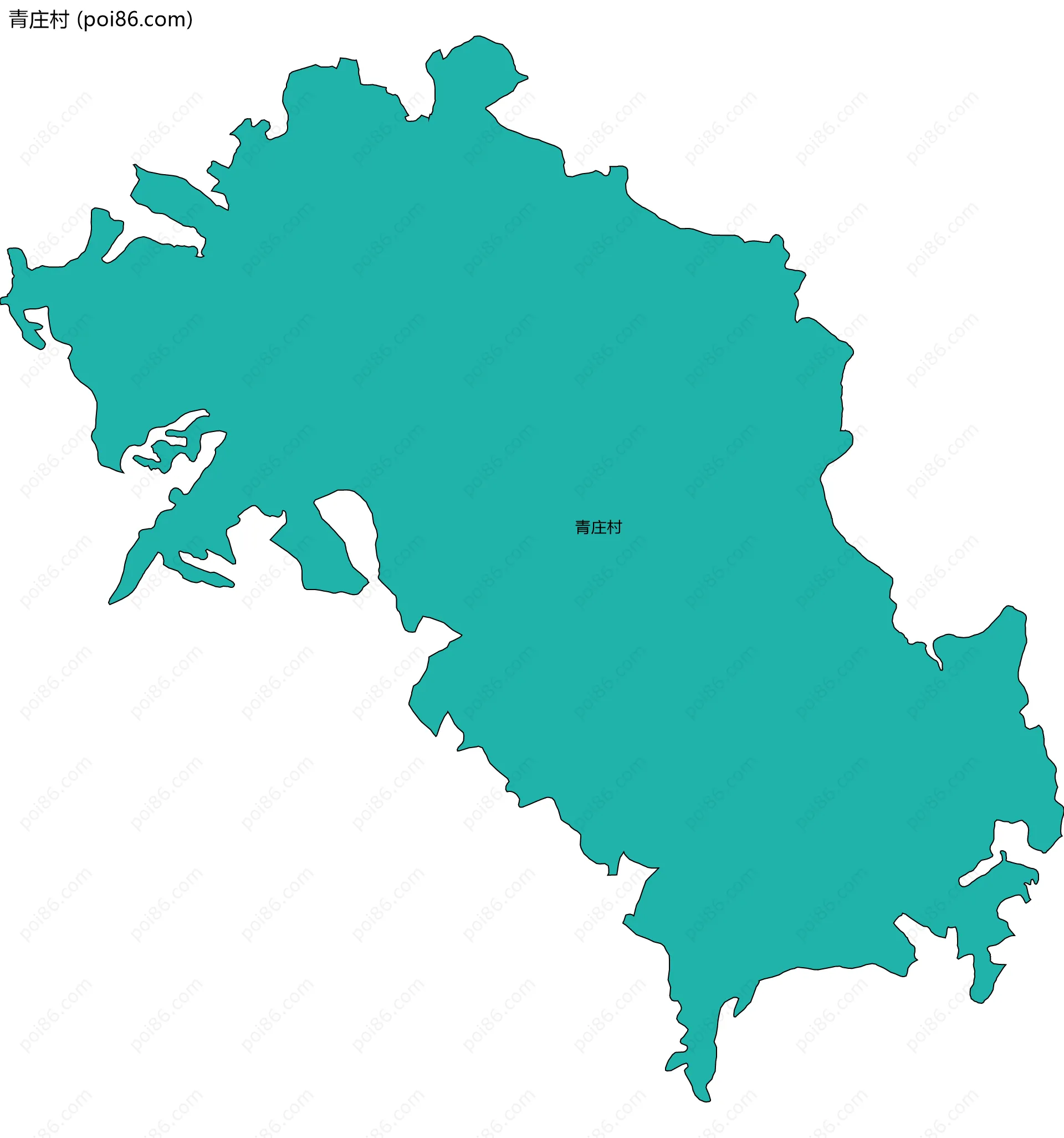 青庄村边界地图