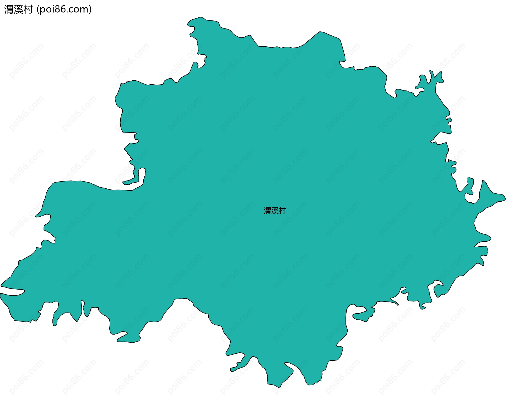 渭溪村边界地图