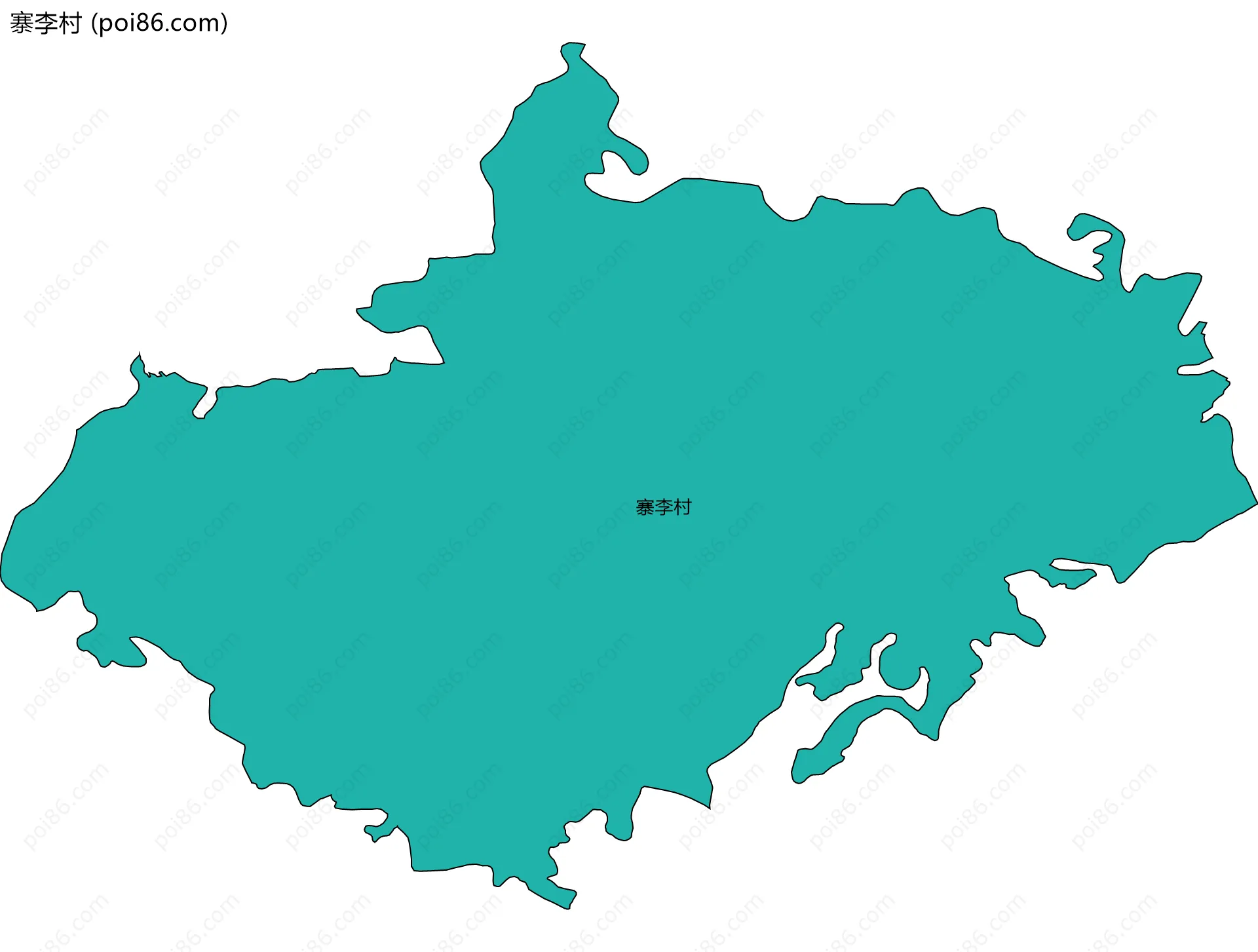 寨李村边界地图