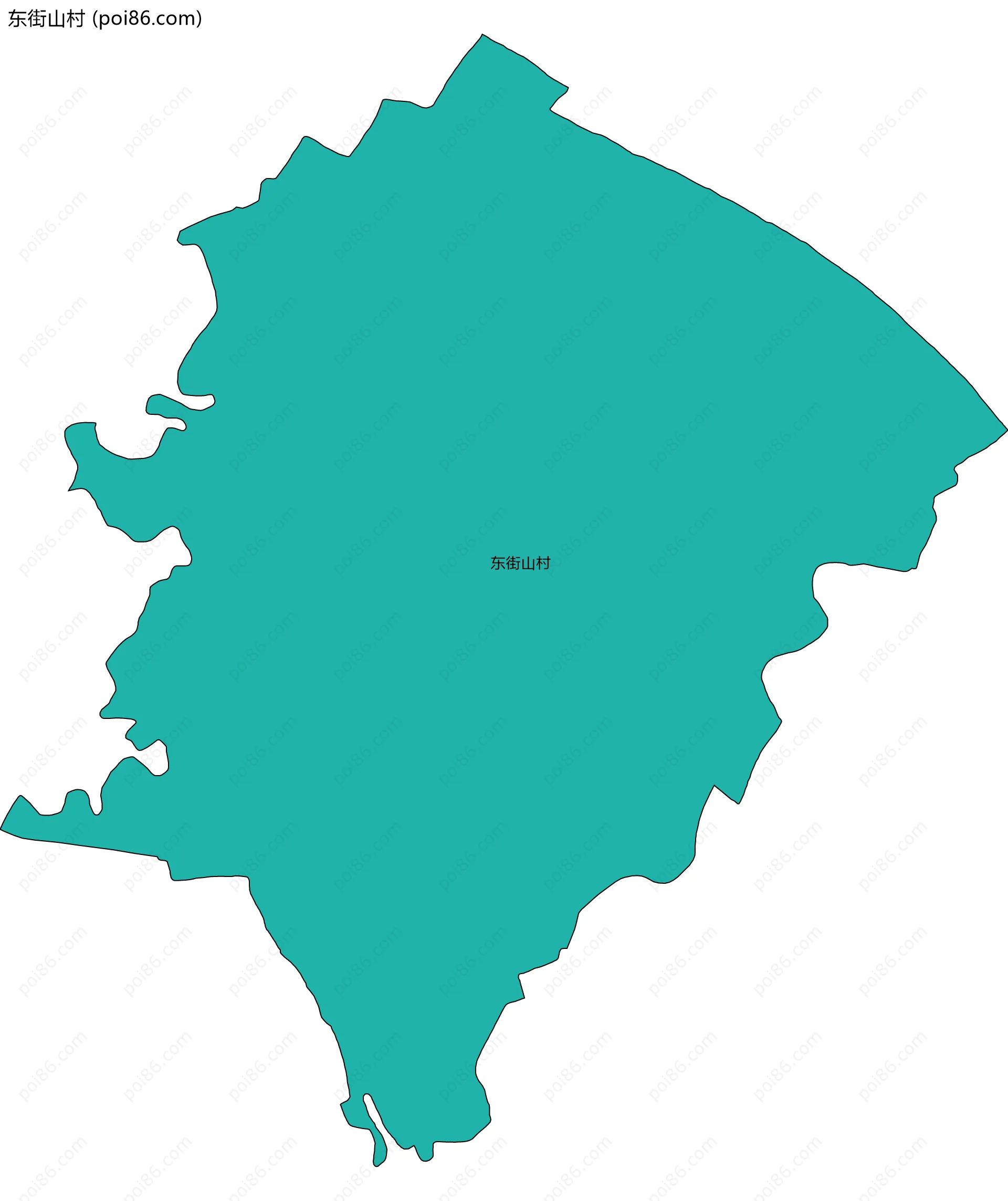 东街山村边界地图