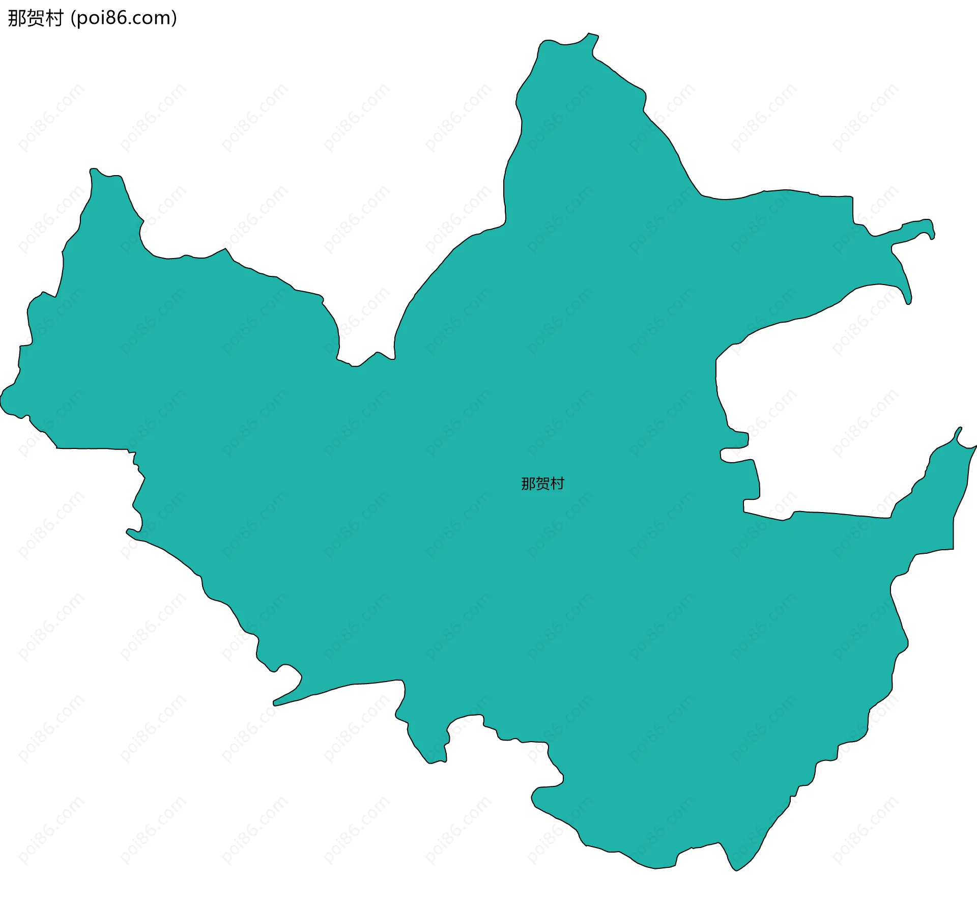 那贺村边界地图