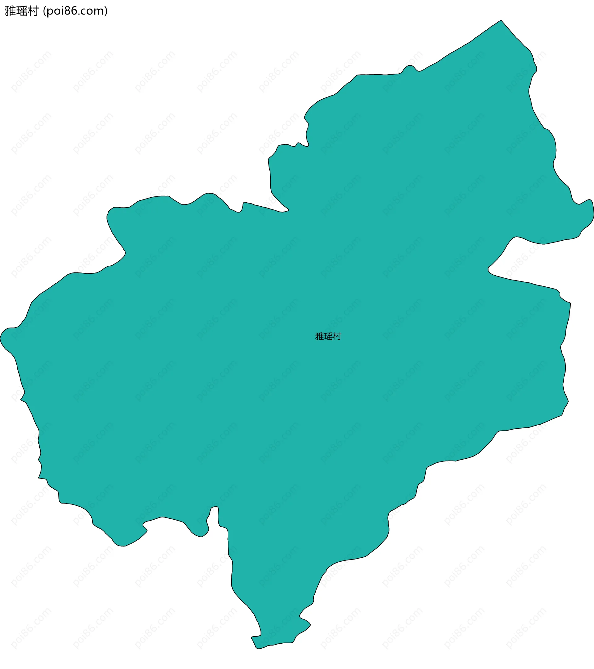 雅瑶村边界地图