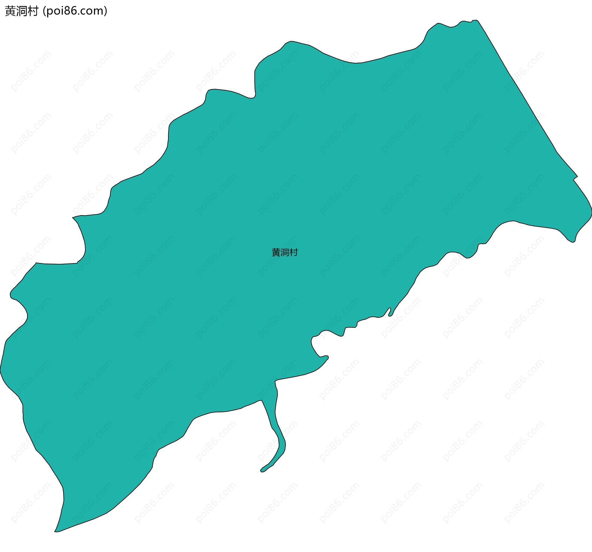 黄洞村边界地图