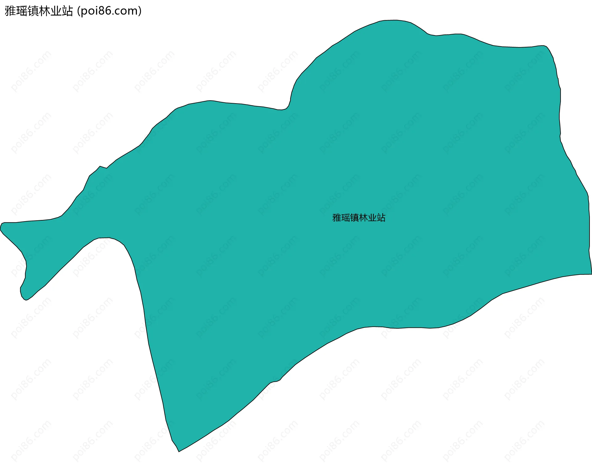 雅瑶镇林业站边界地图
