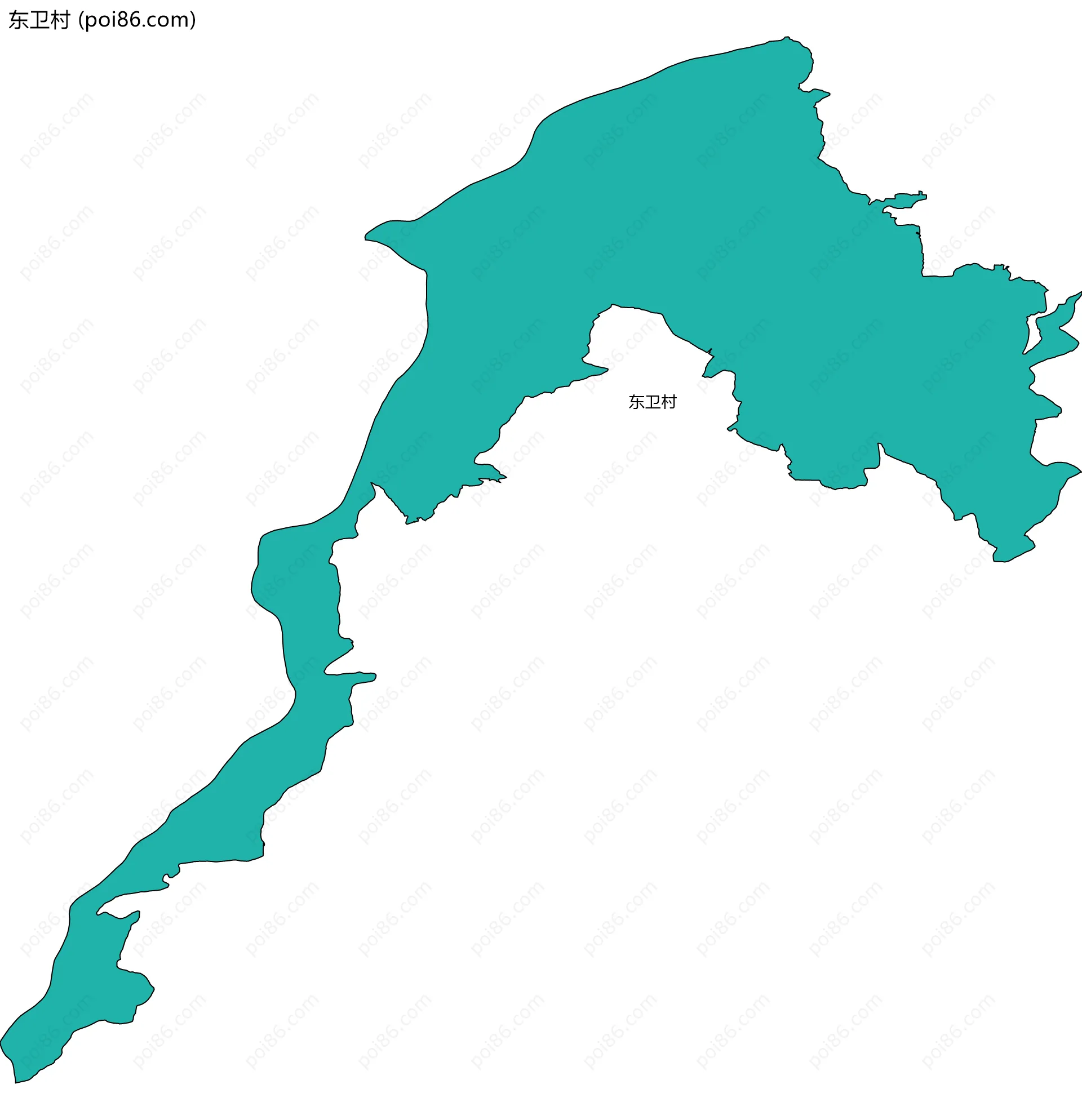 东卫村边界地图