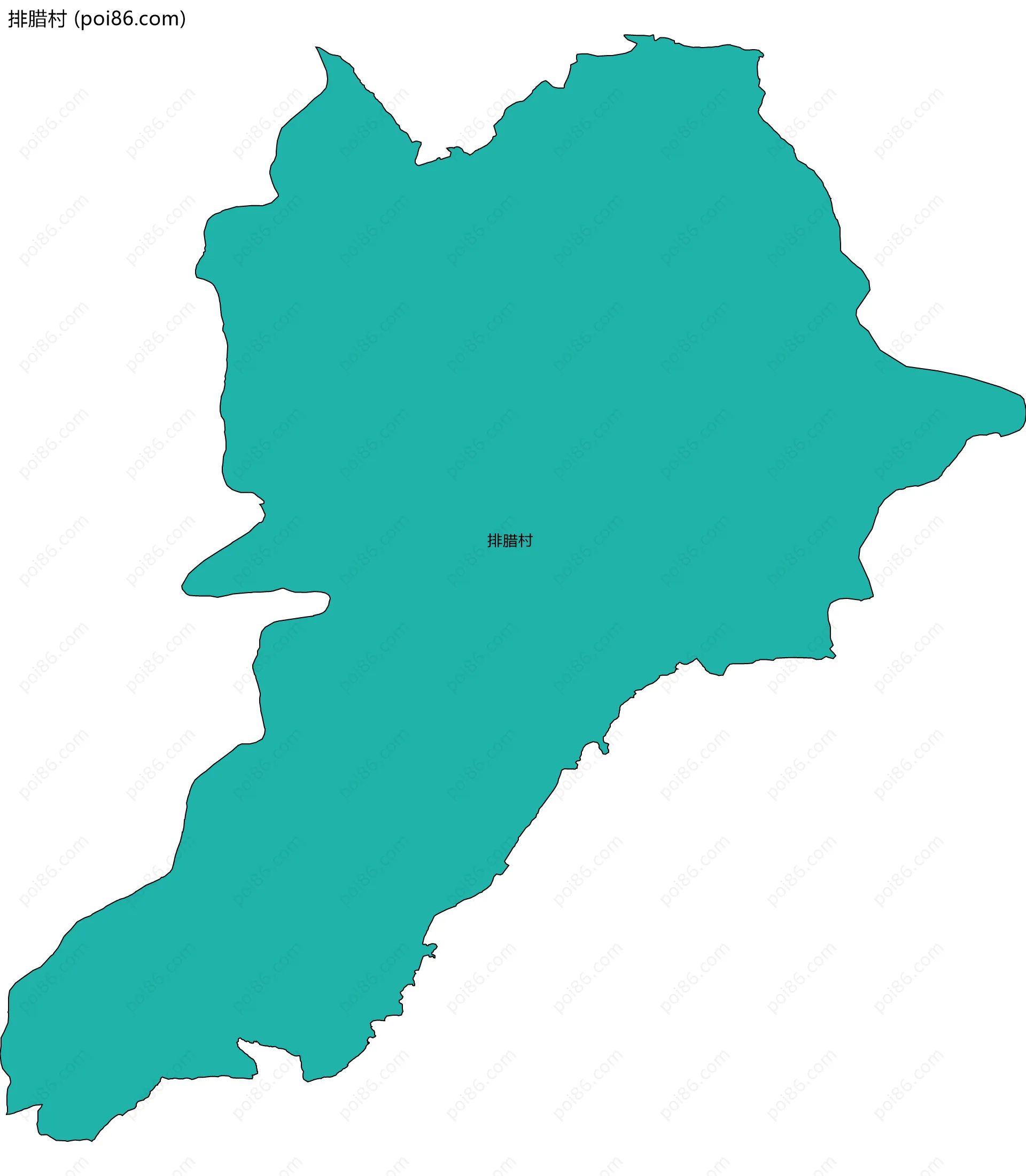 排腊村边界地图