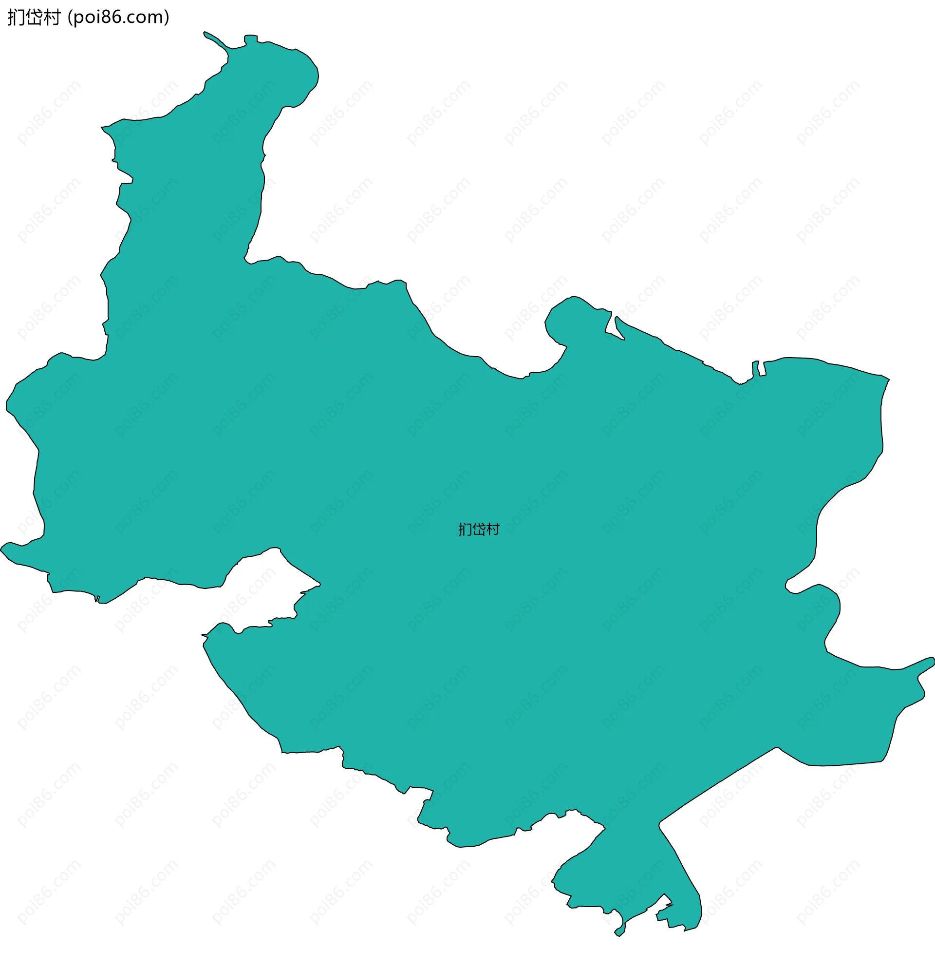 扪岱村边界地图